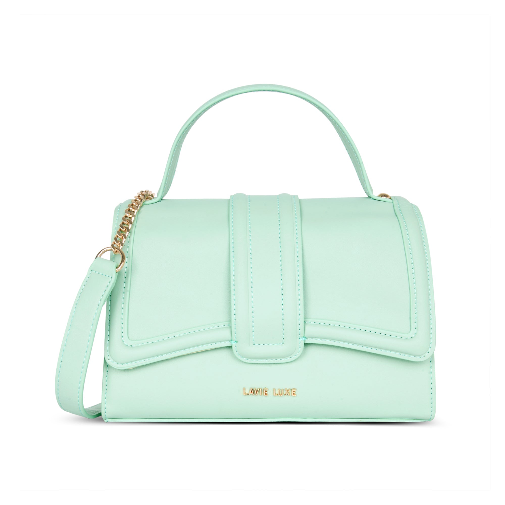 Medium Bubble Flap Satchel Bag