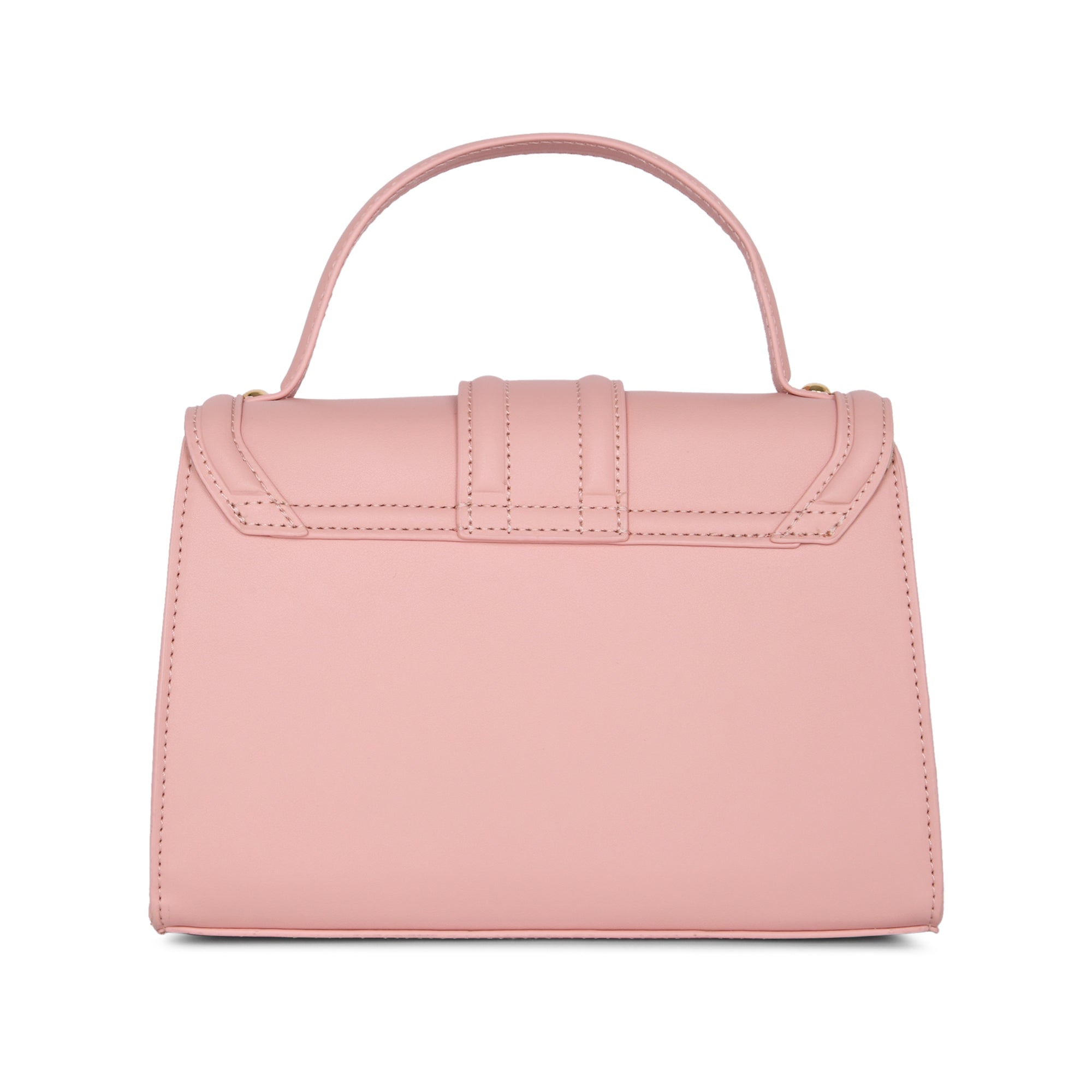 Lavie Luxe Light Pink Medium Women's Bubble Flap Satchel Bag