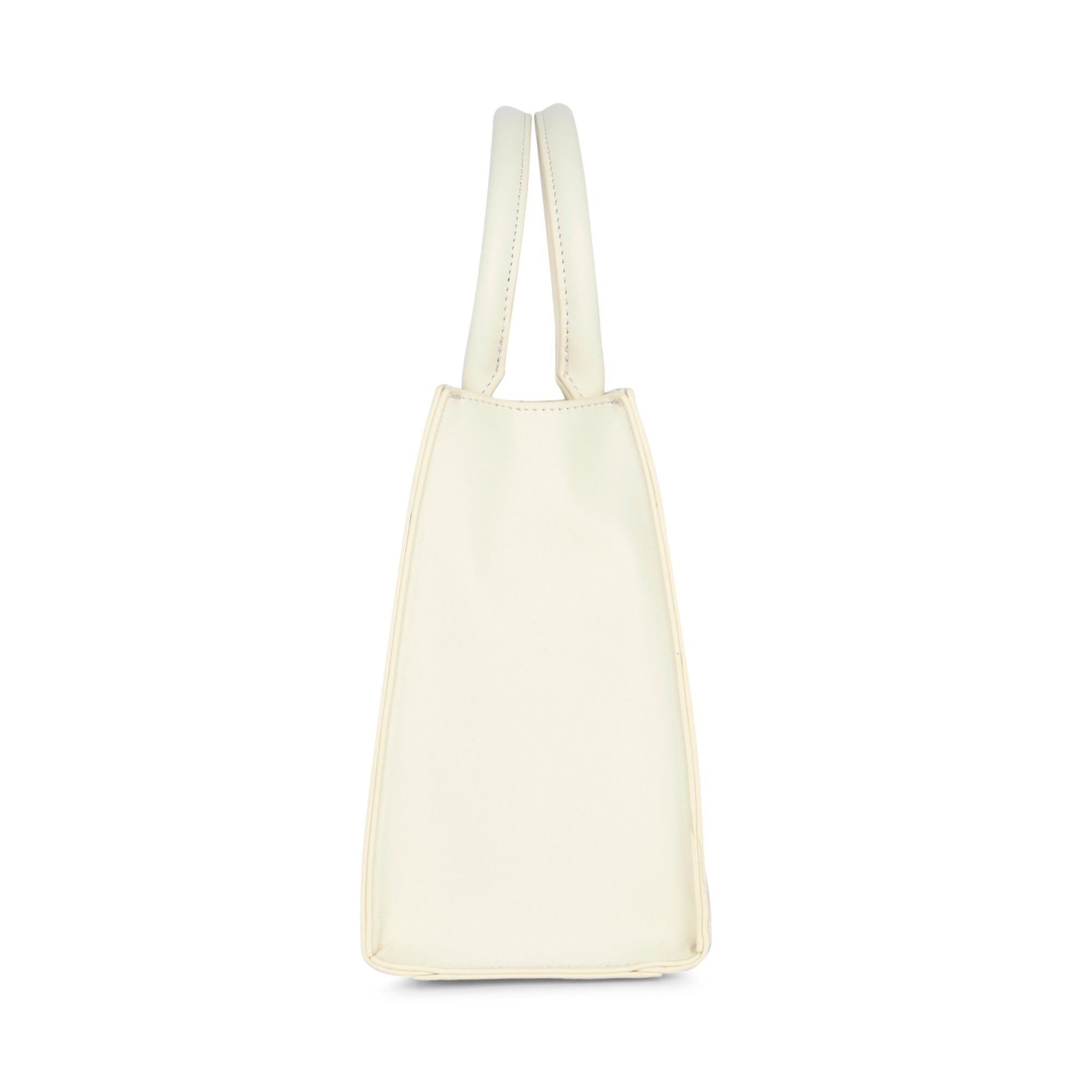 Lavie Luxe Off White Medium Women's Lock Satchel Bag