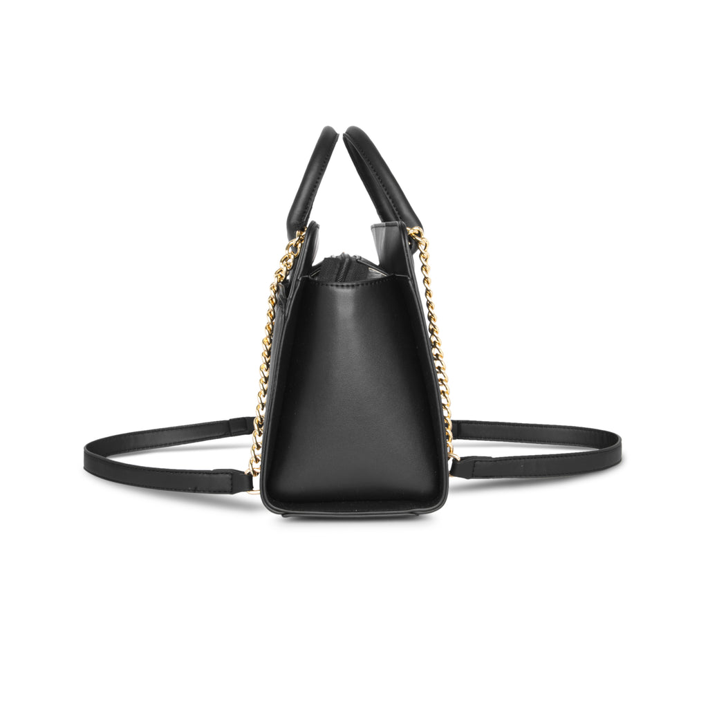 Lavie Luxe Black Medium Women's Chain Satchel Bag