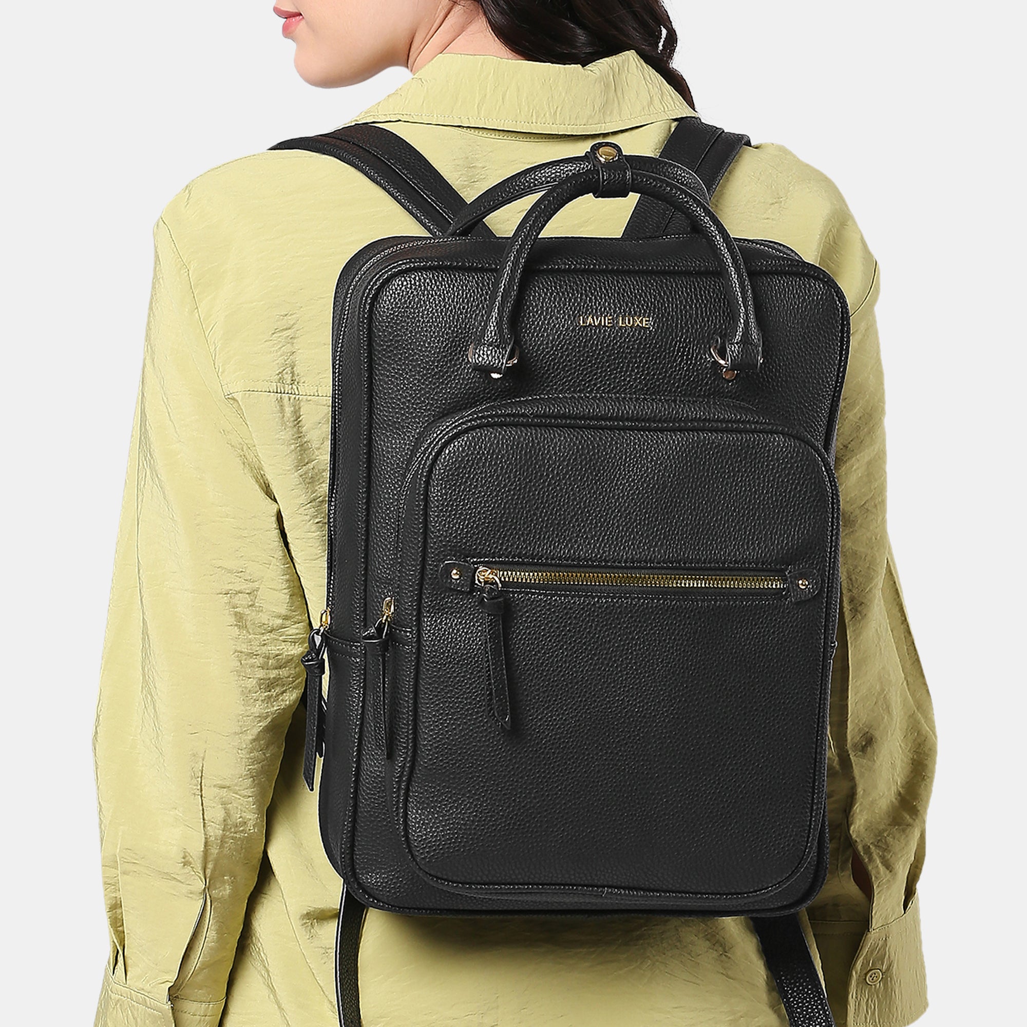 Lavie Luxe Black Medium Women's Harris Laptop Backpack
