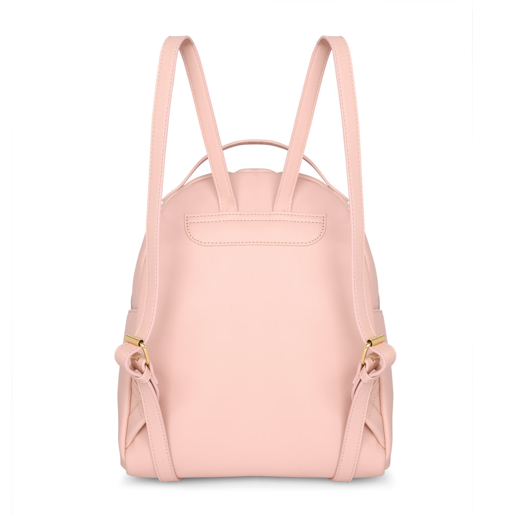 Lavie Luxe Light Pink Medium Women's Waffle Girl's Backpack