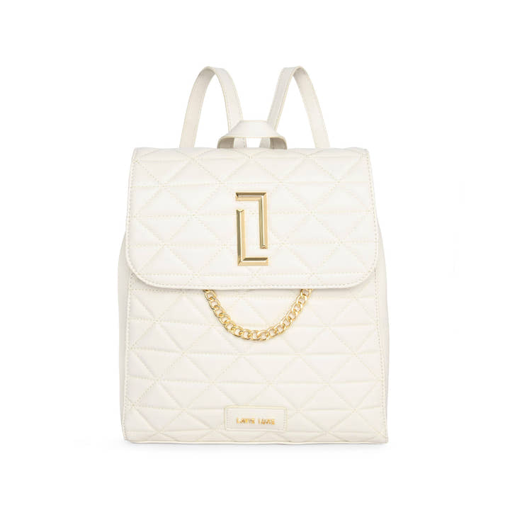 Lavie Luxe Off White Medium Women's Casper Girl's Backpack