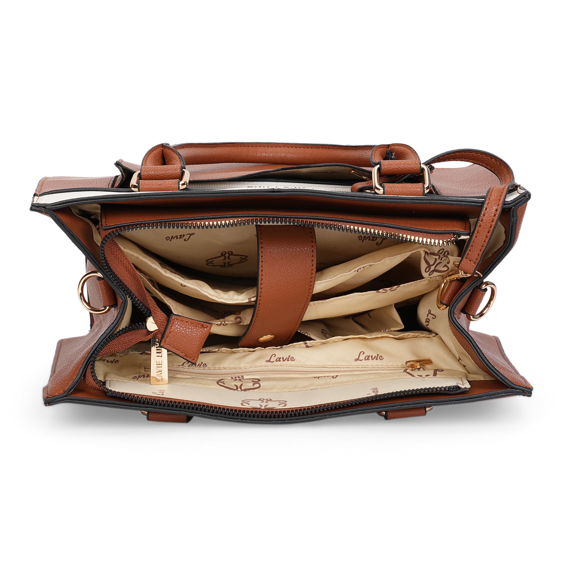 Lavie Luxe Tan Medium Women's Yalon23 Satchel Bag