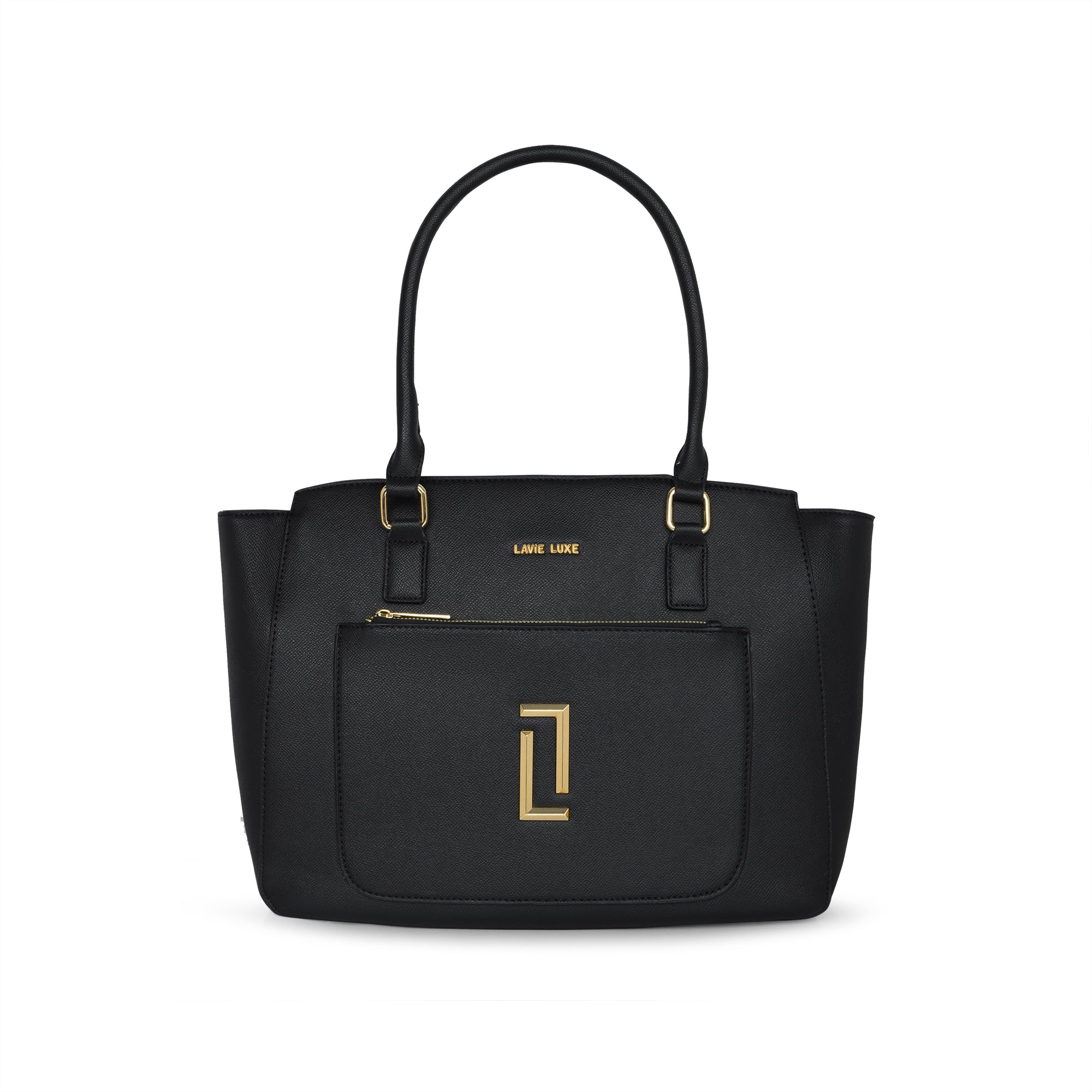 Lavie Luxe Black Large Women's Kely Tote Bag