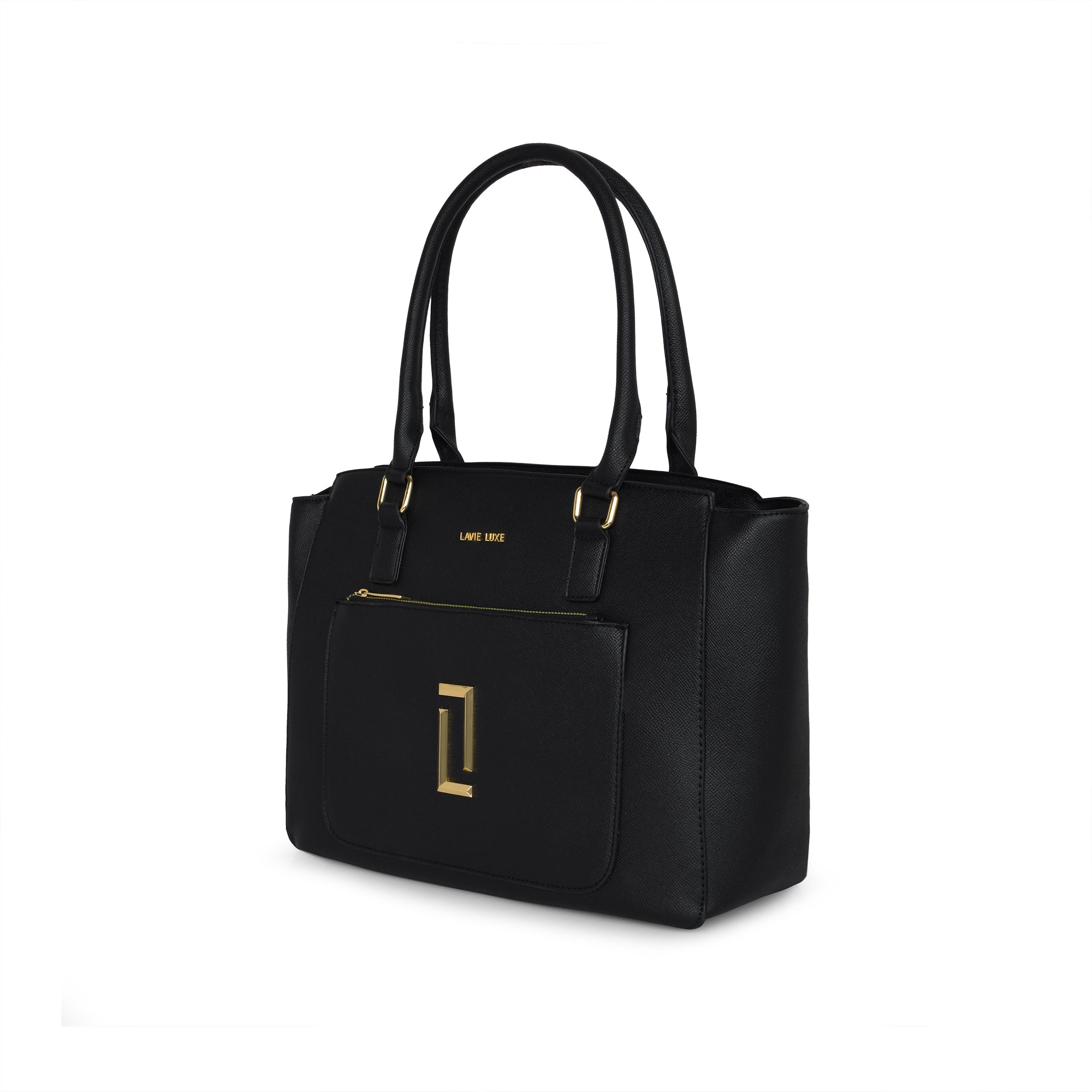 Lavie Luxe Black Large Women's Kely Tote Bag