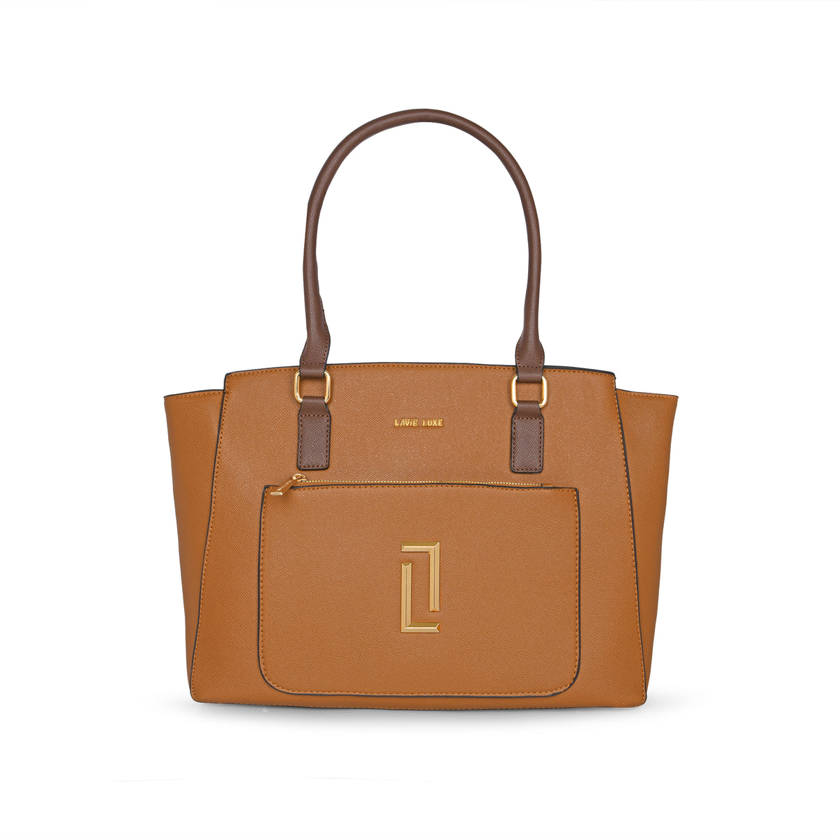 Lavie Luxe Tan Large Women's Kely Tote Bag