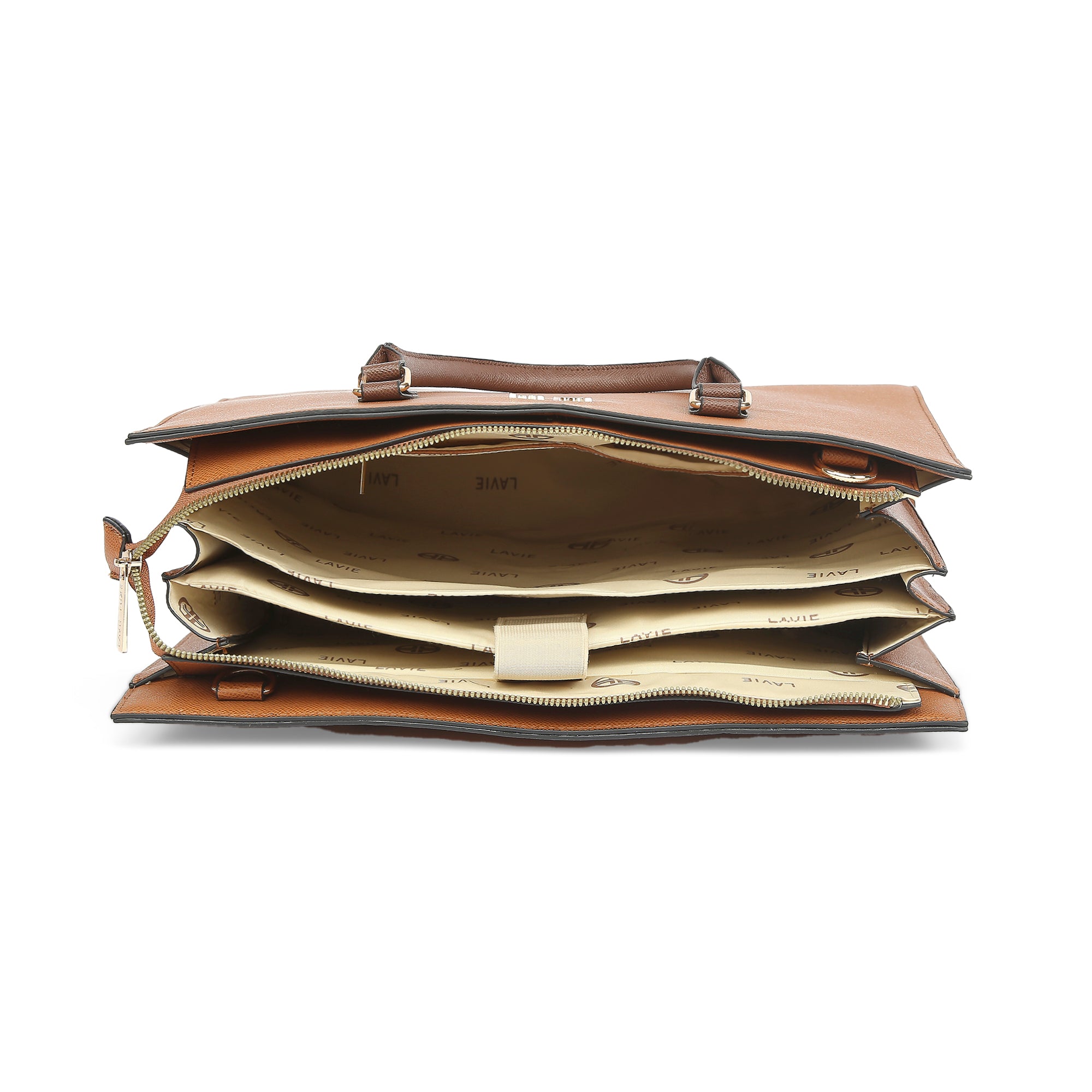 Lavie Luxe Tan Large Women's Eliza Laptop Handbag