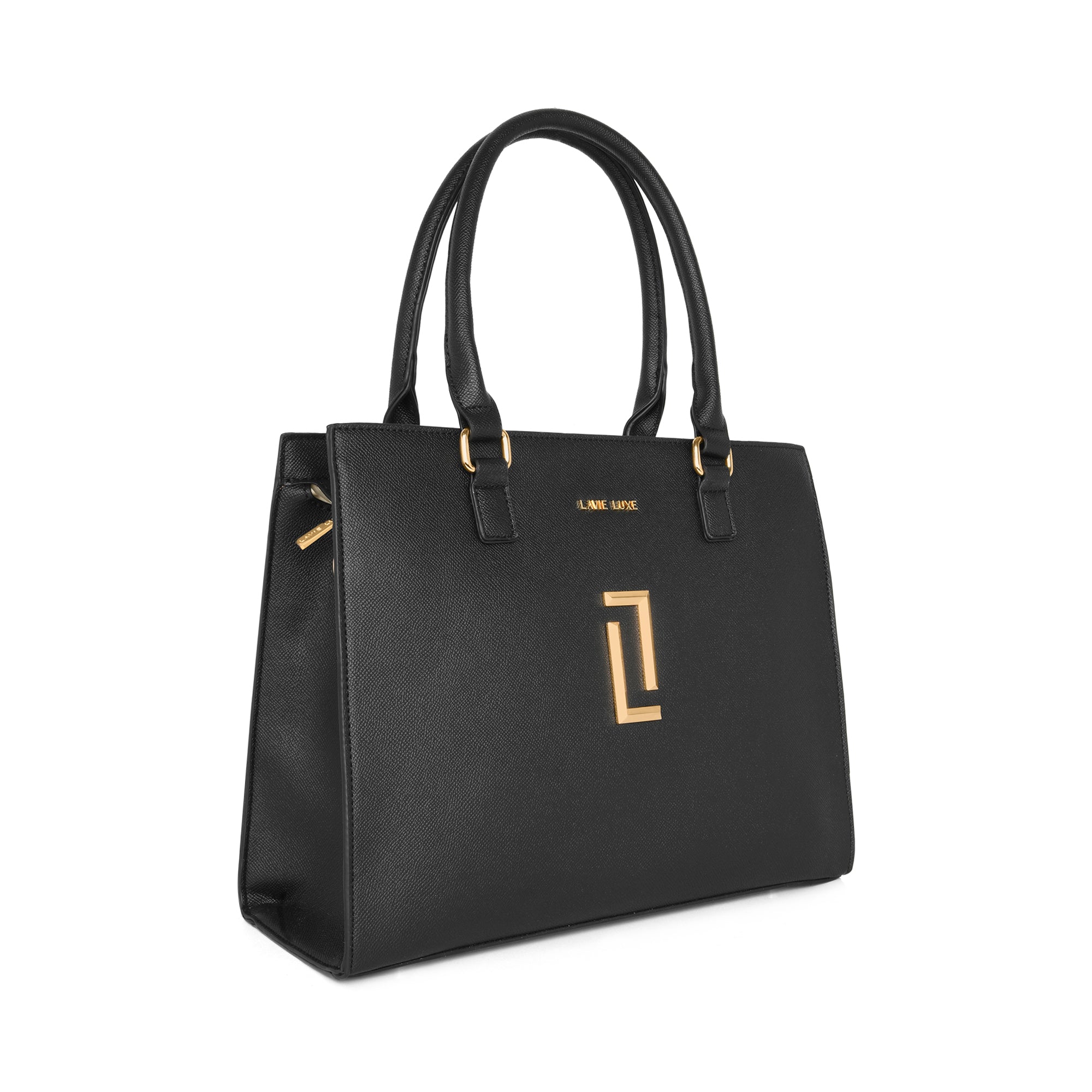 Lavie Luxe Black Large Women's Shelx Satchel Bag