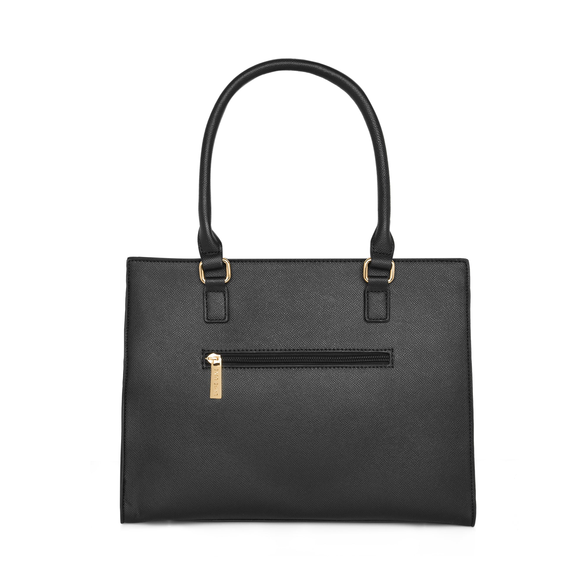 Lavie Luxe Black Large Women's Shelx Satchel Bag