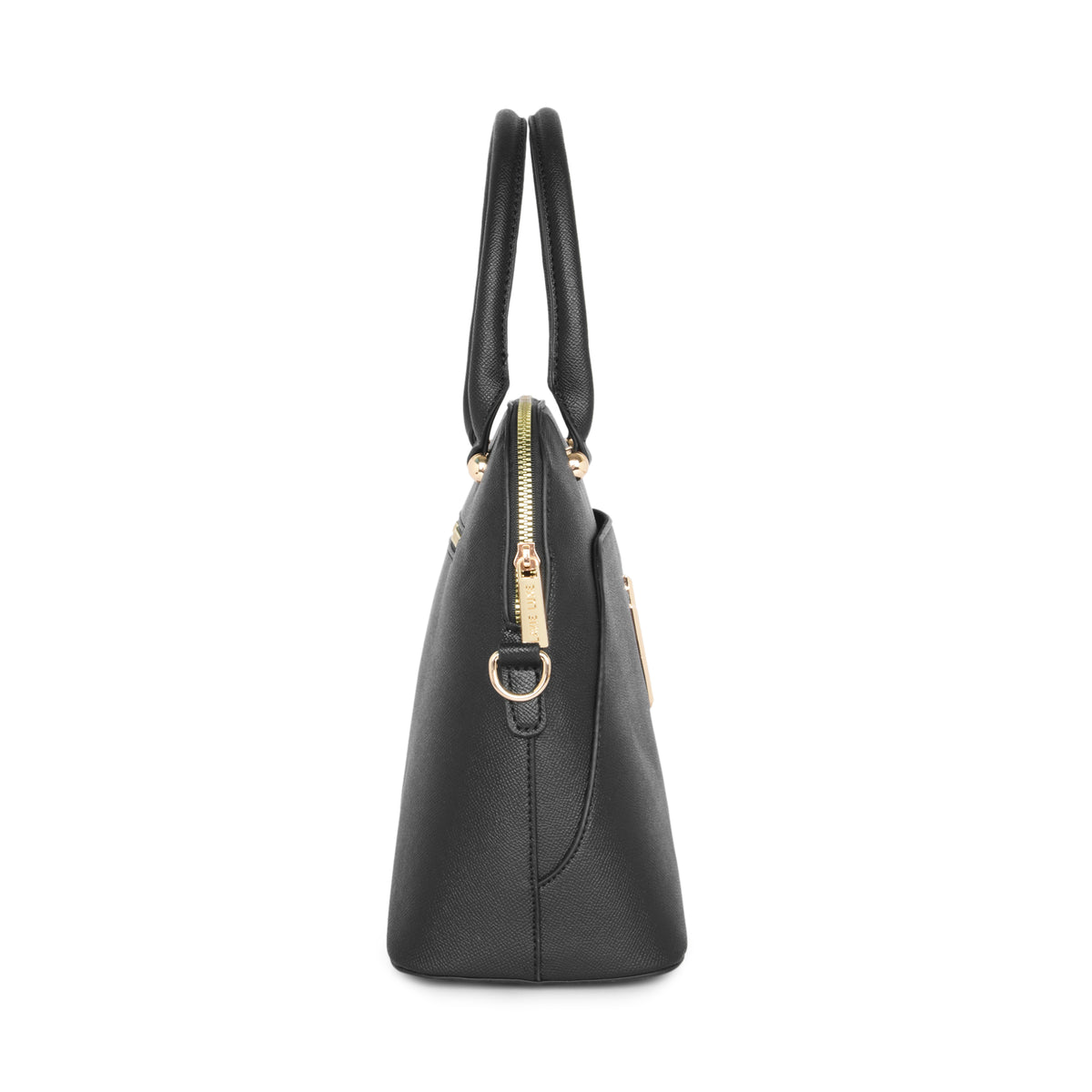 Lavie Luxe Black Medium Women's Valle Satchel Bag