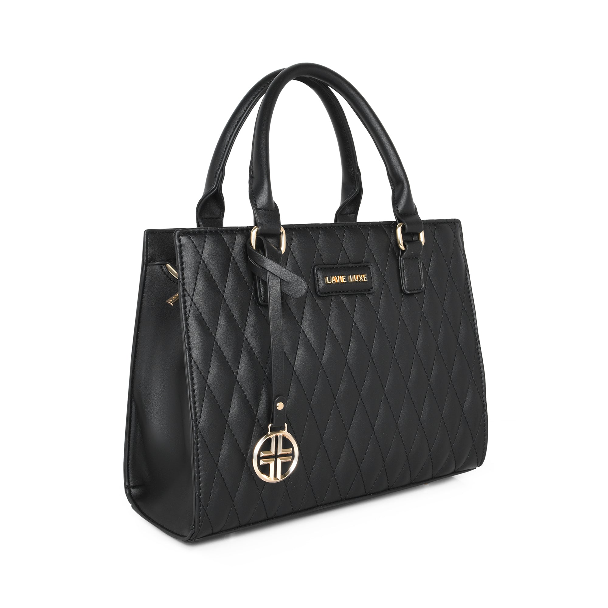 Lavie Luxe Black Medium Women's Shelqi Satchel Bag