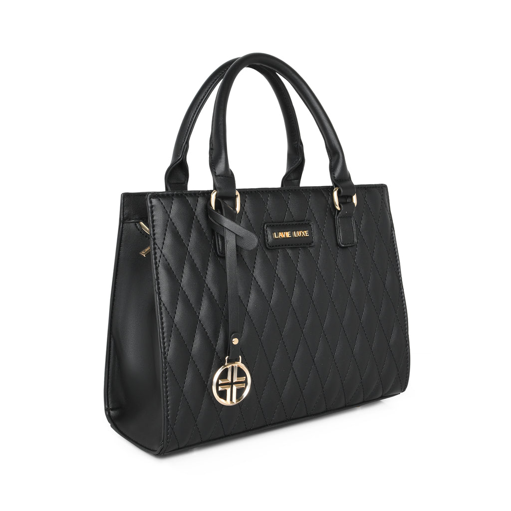 Lavie Luxe Black Medium Women's Shelqi Satchel Bag