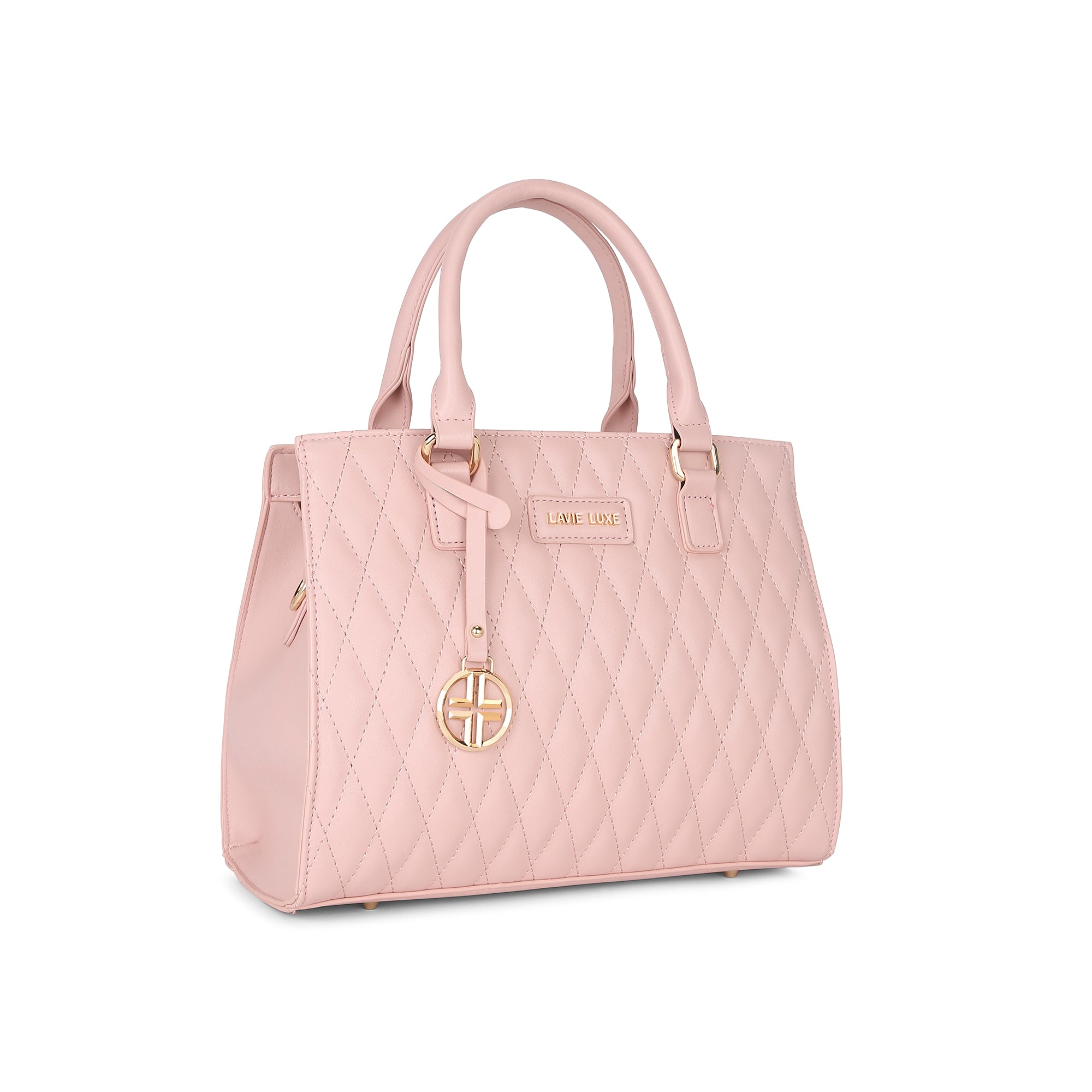 Lavie Luxe Light Pink Medium Women's Shelqi Satchel Bag