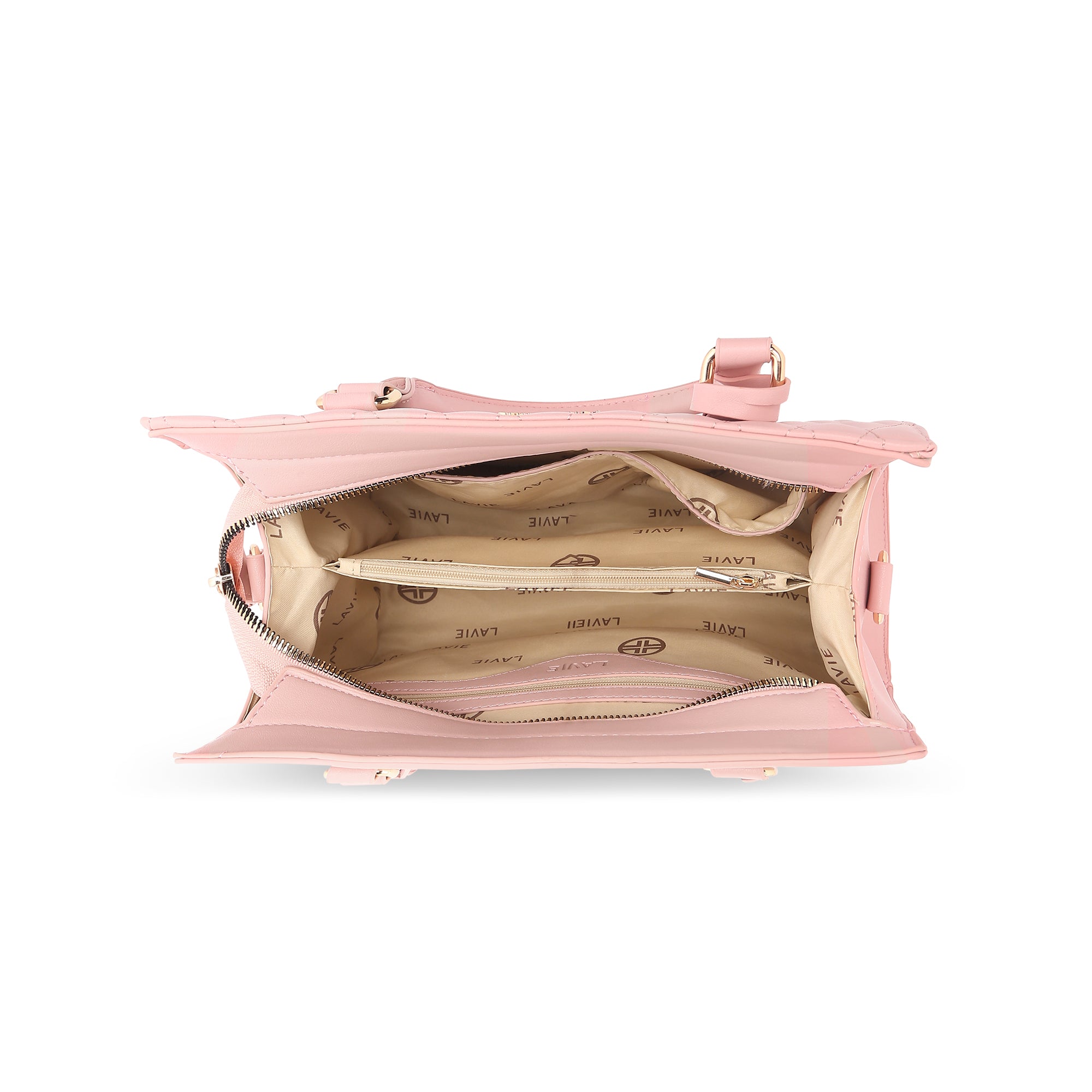 Lavie Luxe Light Pink Medium Women's Shelqi Satchel Bag