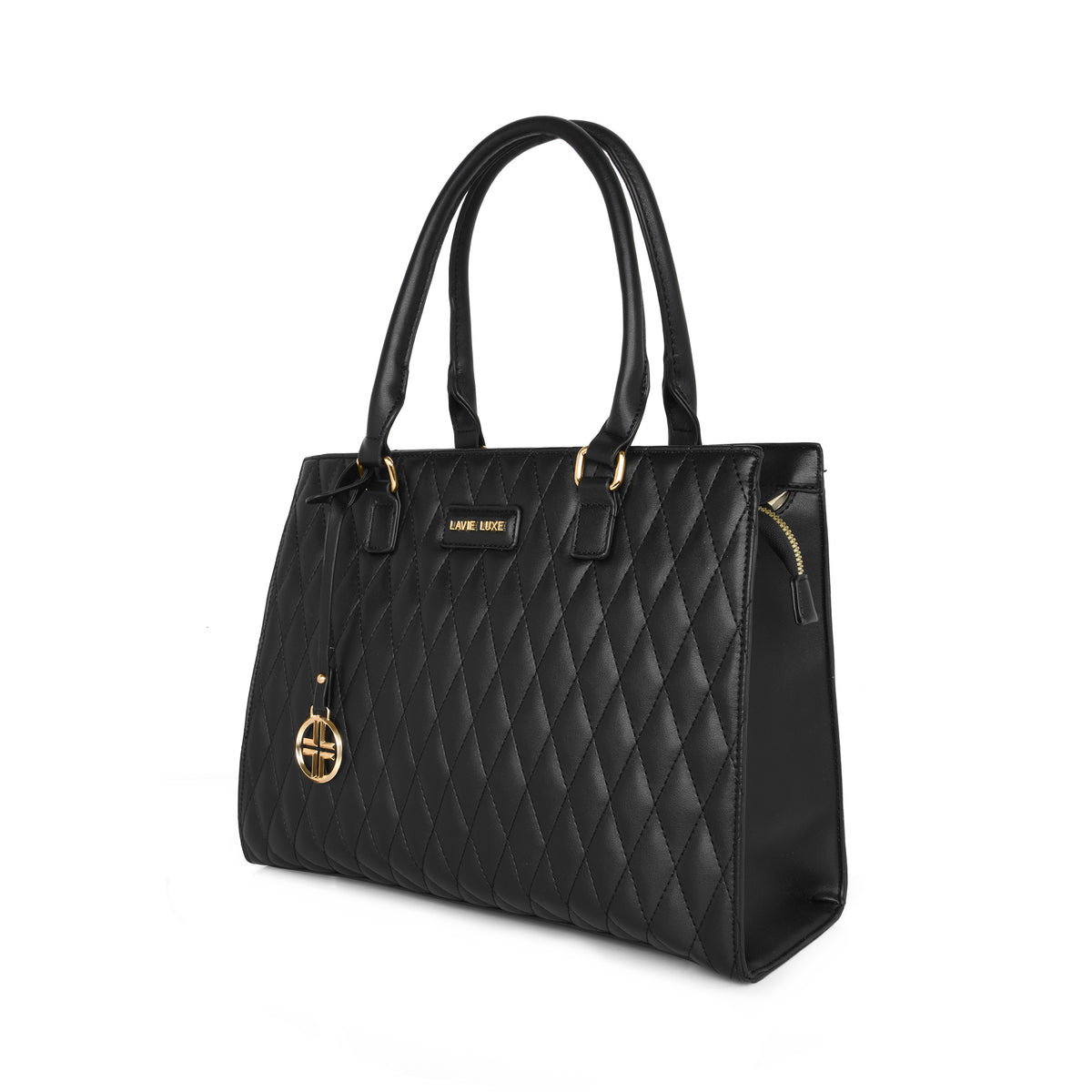 Lavie Luxe Black Large Women's Shelqi Satchel Bag