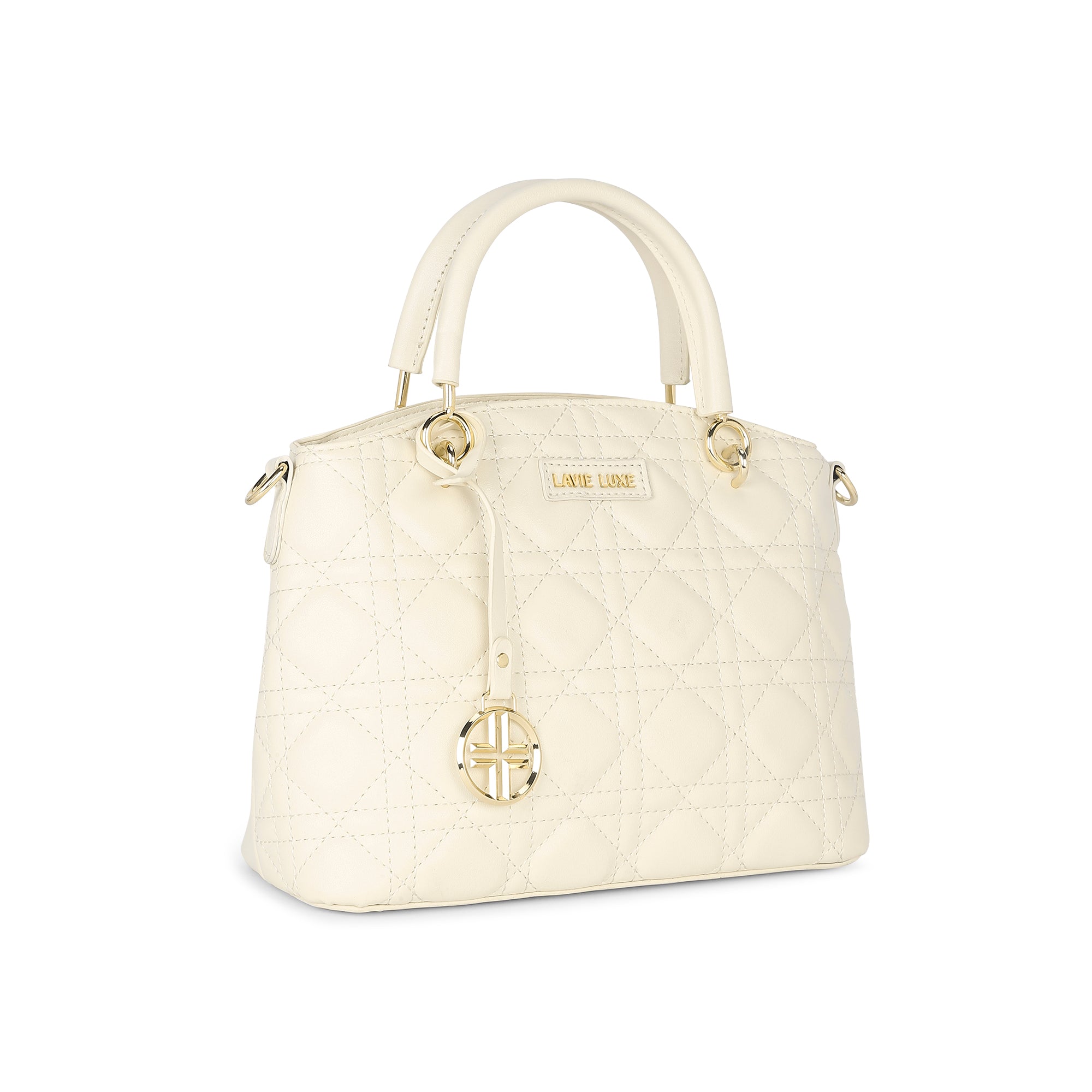 Lavie Luxe Babel Off White Small Women's Satchel