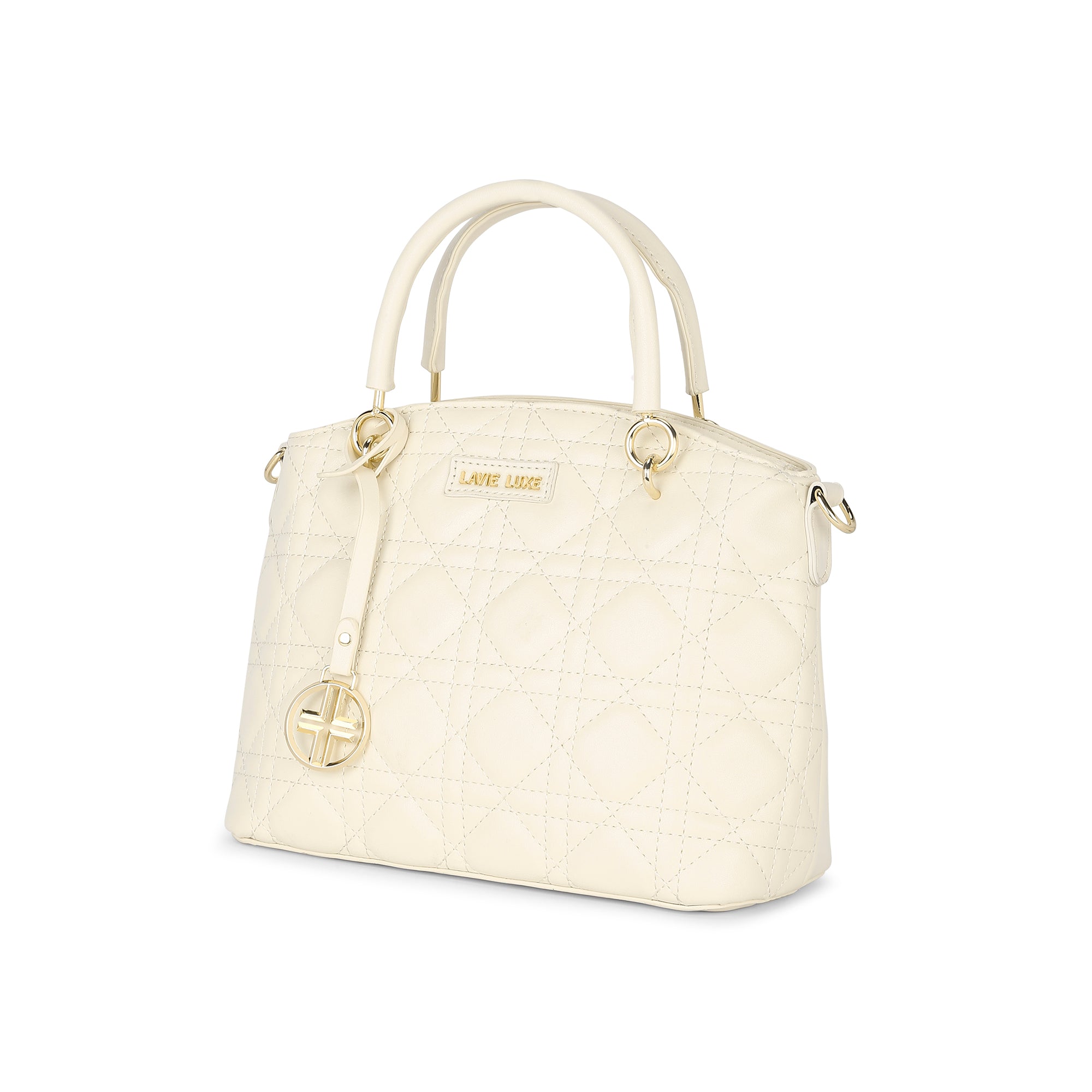Lavie Luxe Babel Off White Small Women's Satchel