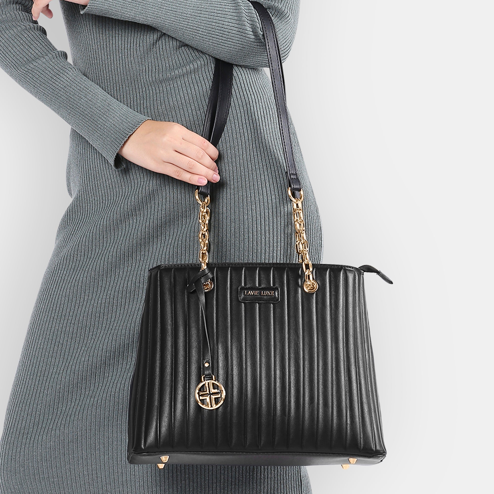 Medium Trapez Satchel Bag