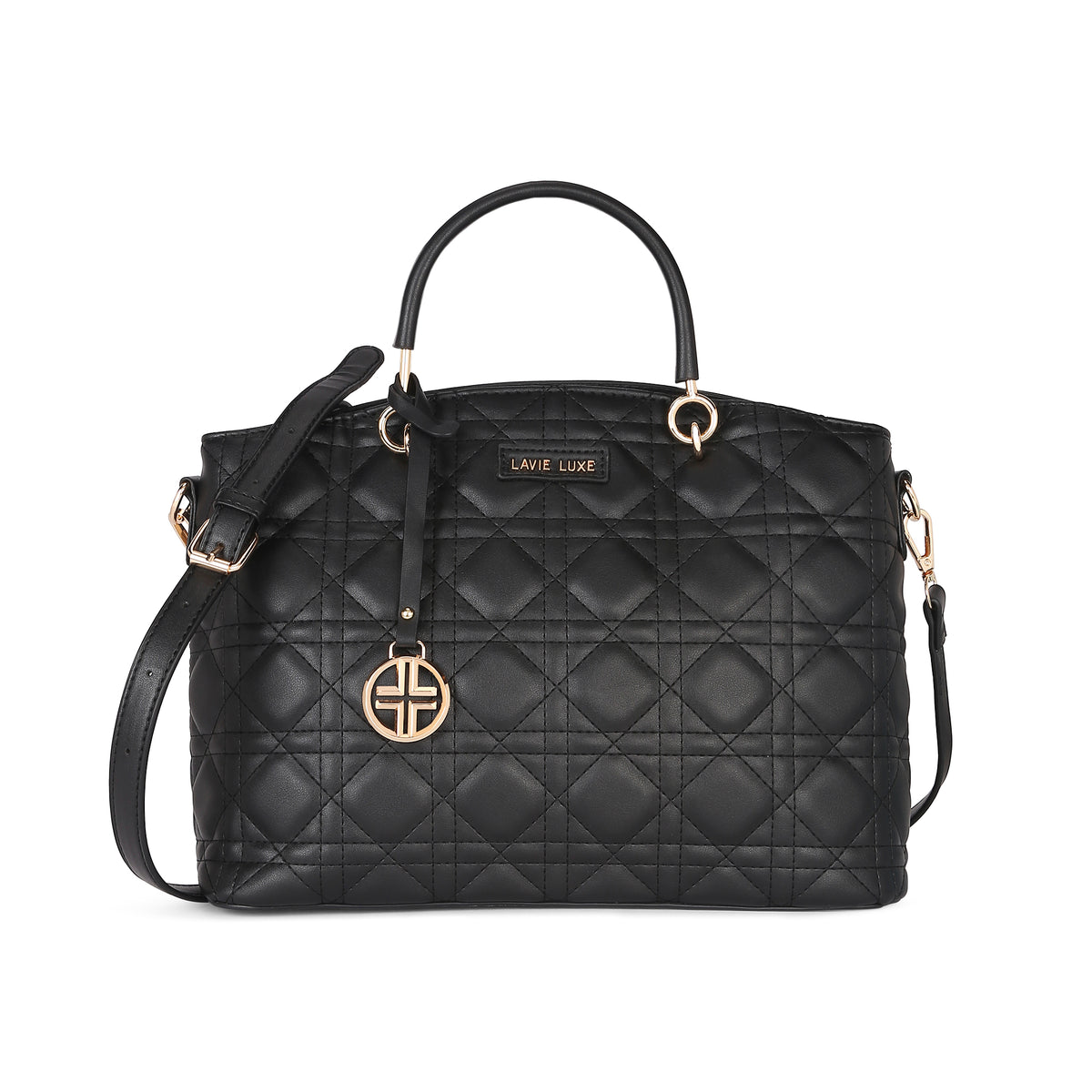 Lavie Luxe Black Medium Women's Babel Satchel Bag