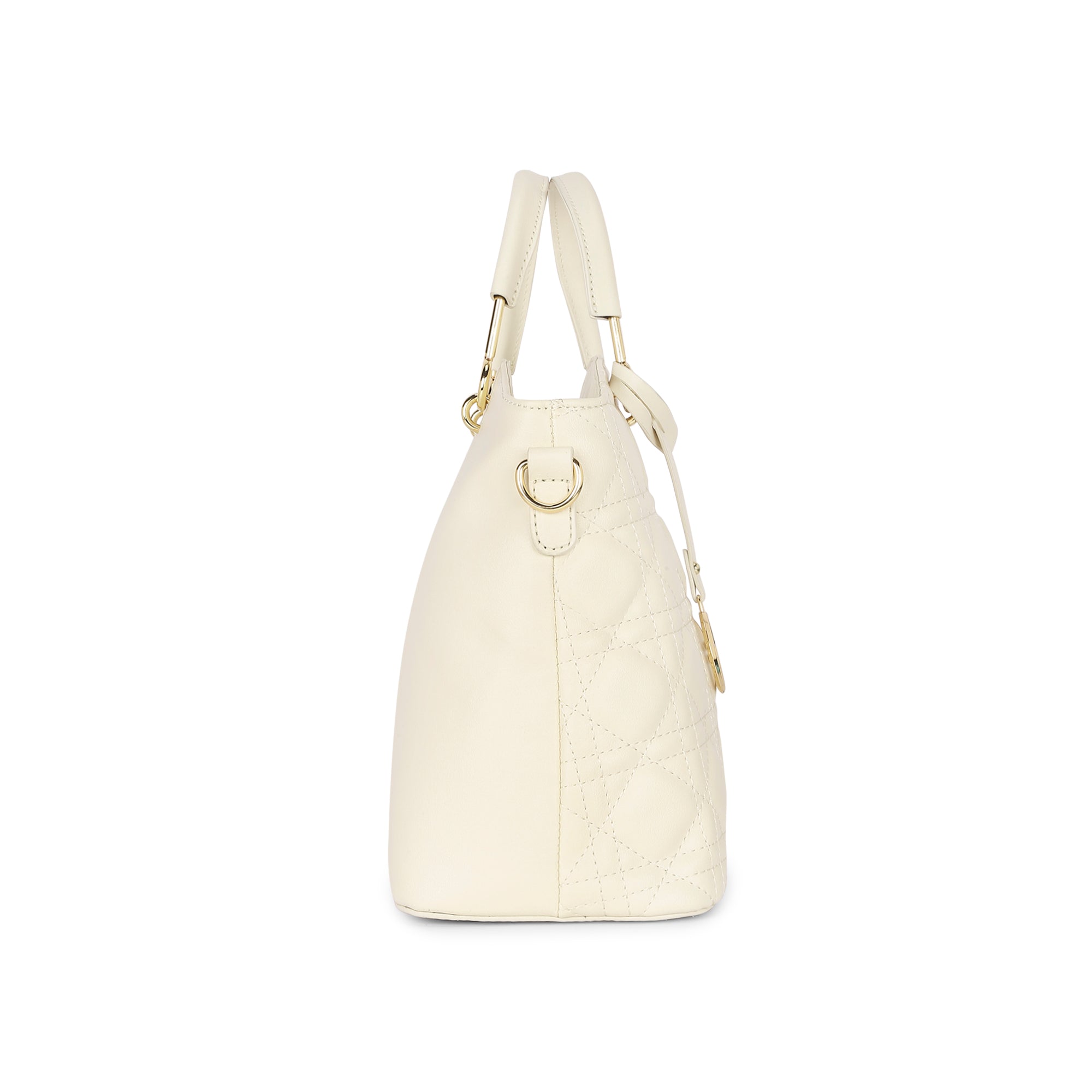 Lavie Luxe Off White Medium Women's Babel Satchel Bag