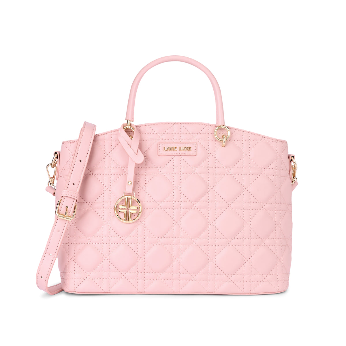 Lavie Luxe Light Pink Medium Women's Babel Satchel Bag