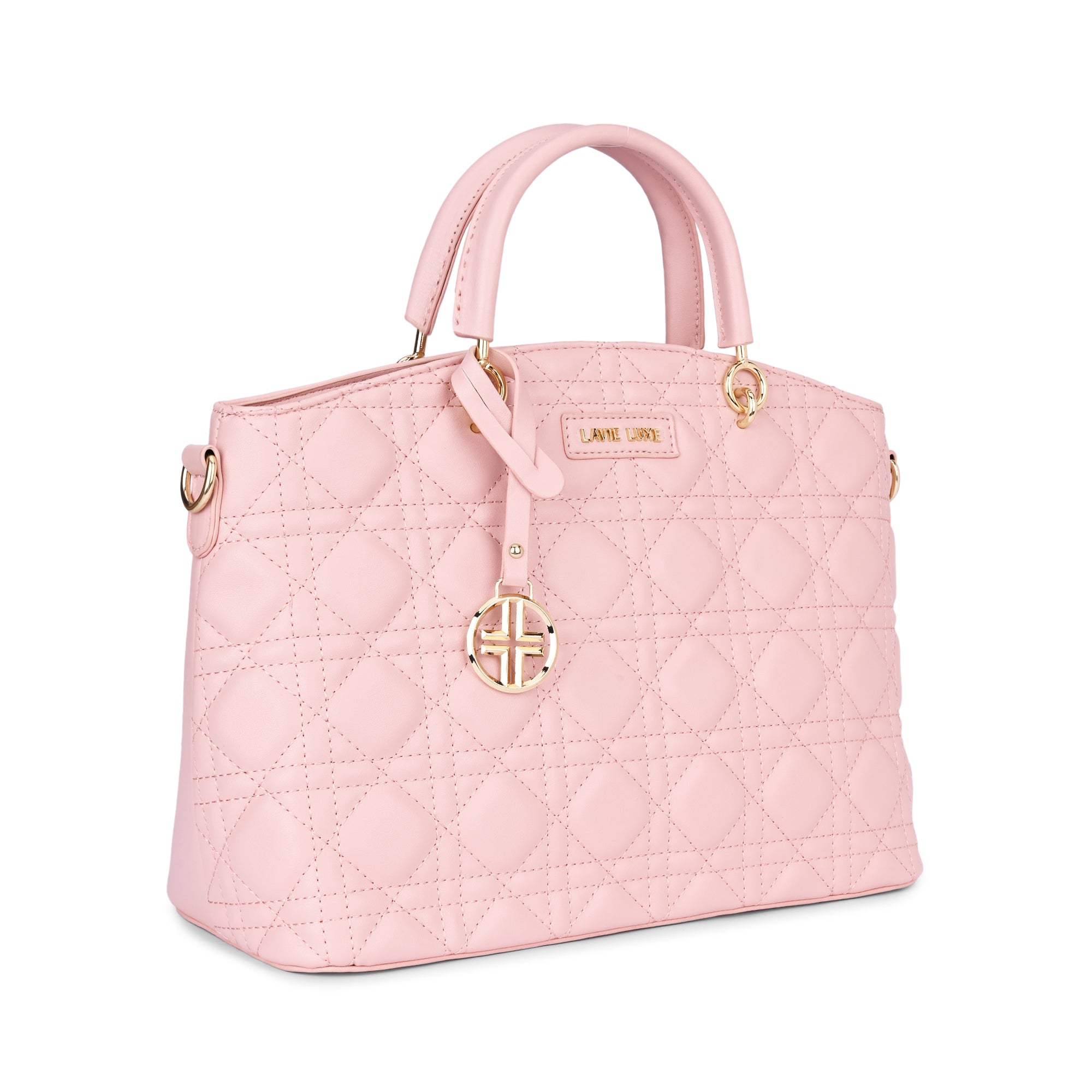 Lavie Luxe Light Pink Medium Women's Babel Satchel Bag
