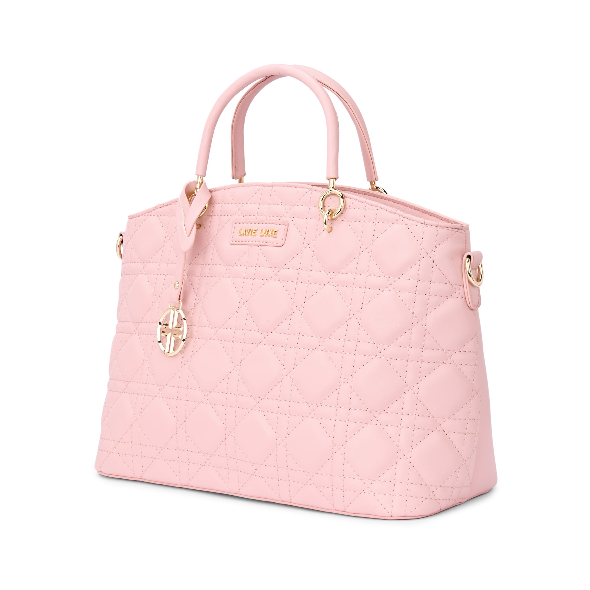 Lavie Luxe Light Pink Medium Women's Babel Satchel Bag