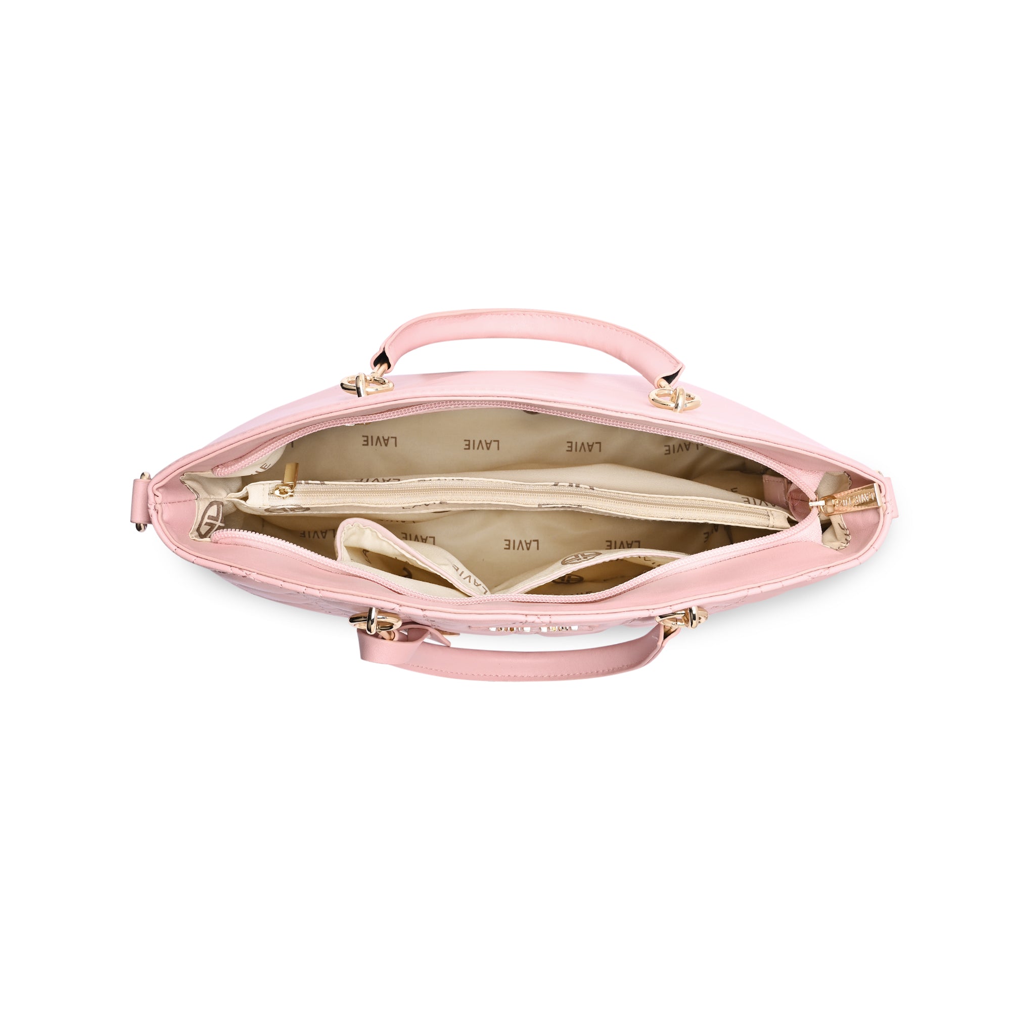Lavie Luxe Light Pink Medium Women's Babel Satchel Bag