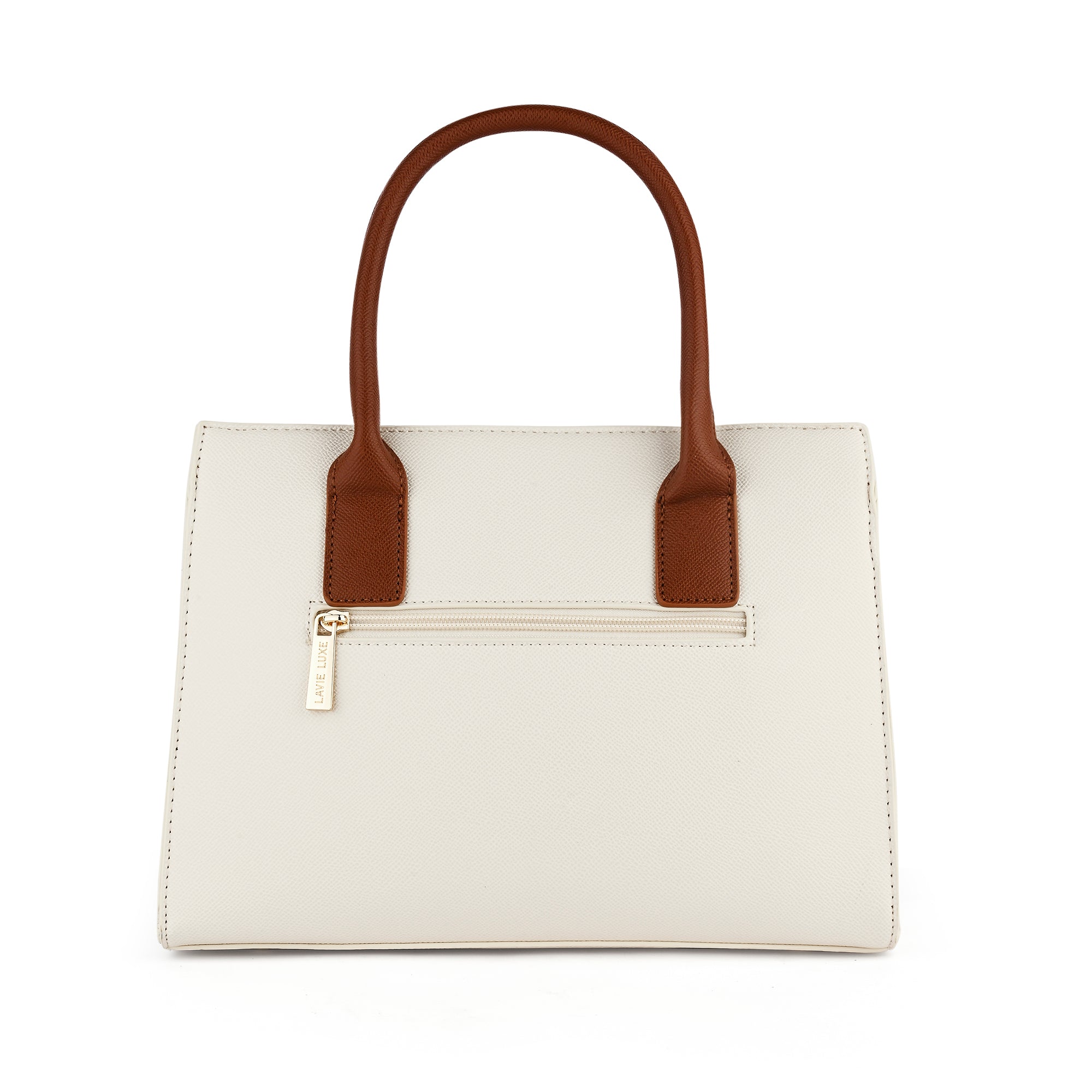 Lavie Luxe Strap Off White Medium Women's Satchel