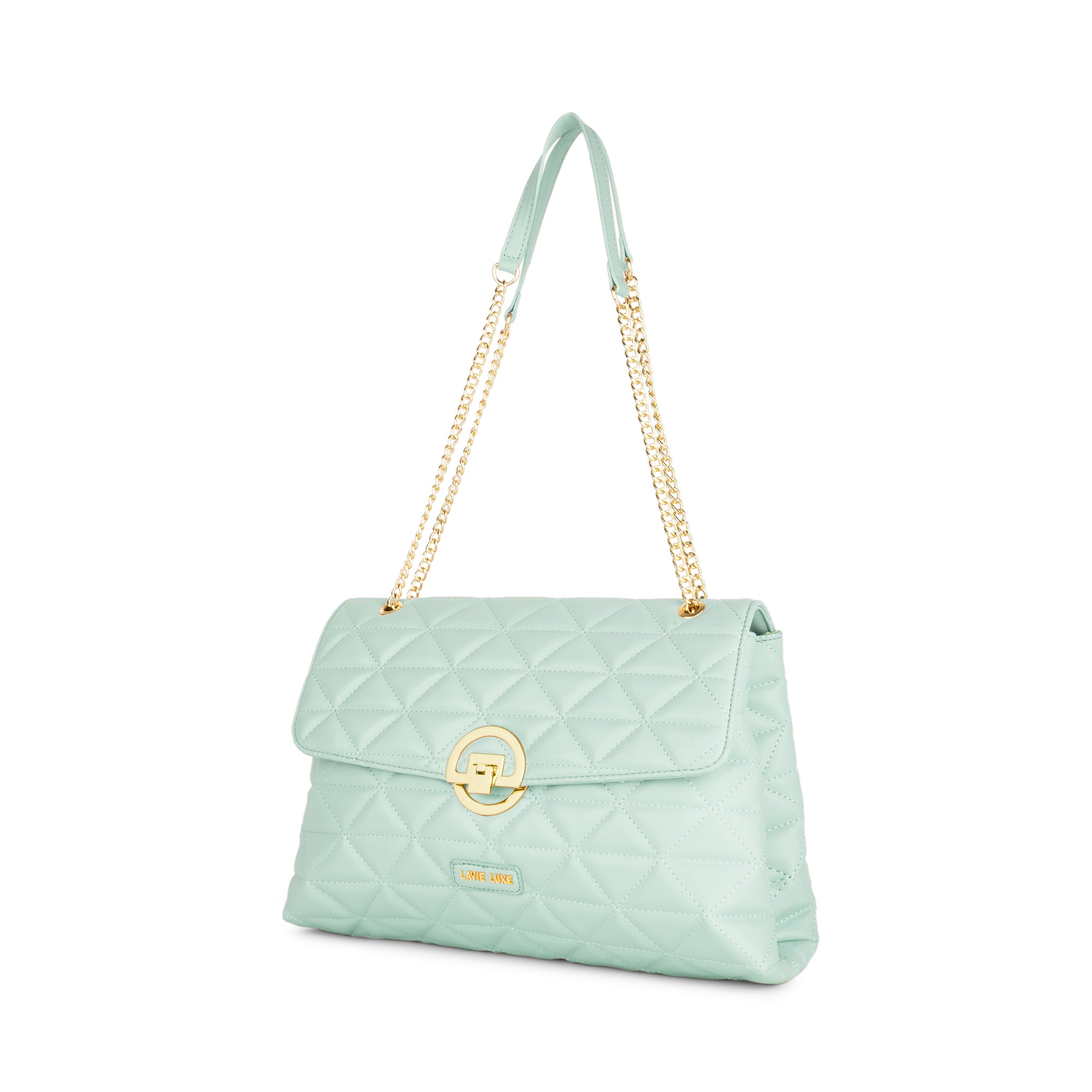 Lavie Luxe Mint Large Women's Eden Flap Satchel Bag