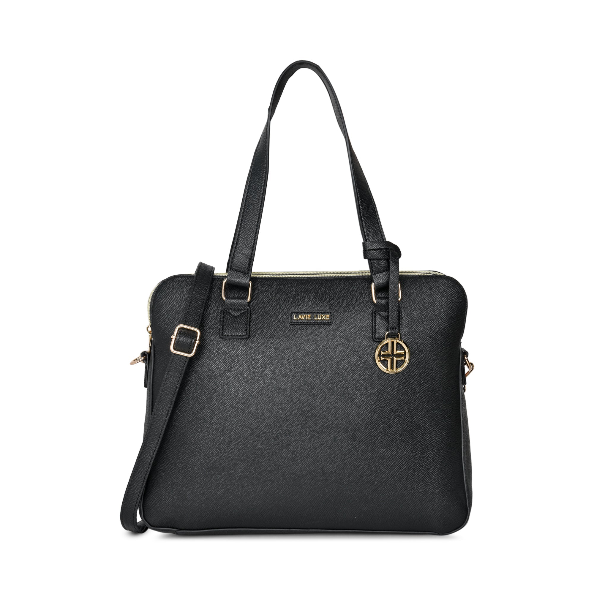 Lavie Luxe Black Large Women's Mento Laptop Bag