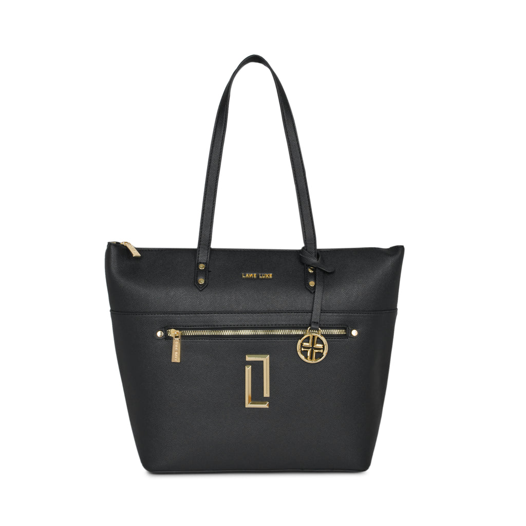 Lavie Luxe Black Large Women's Dolly Tote Bag