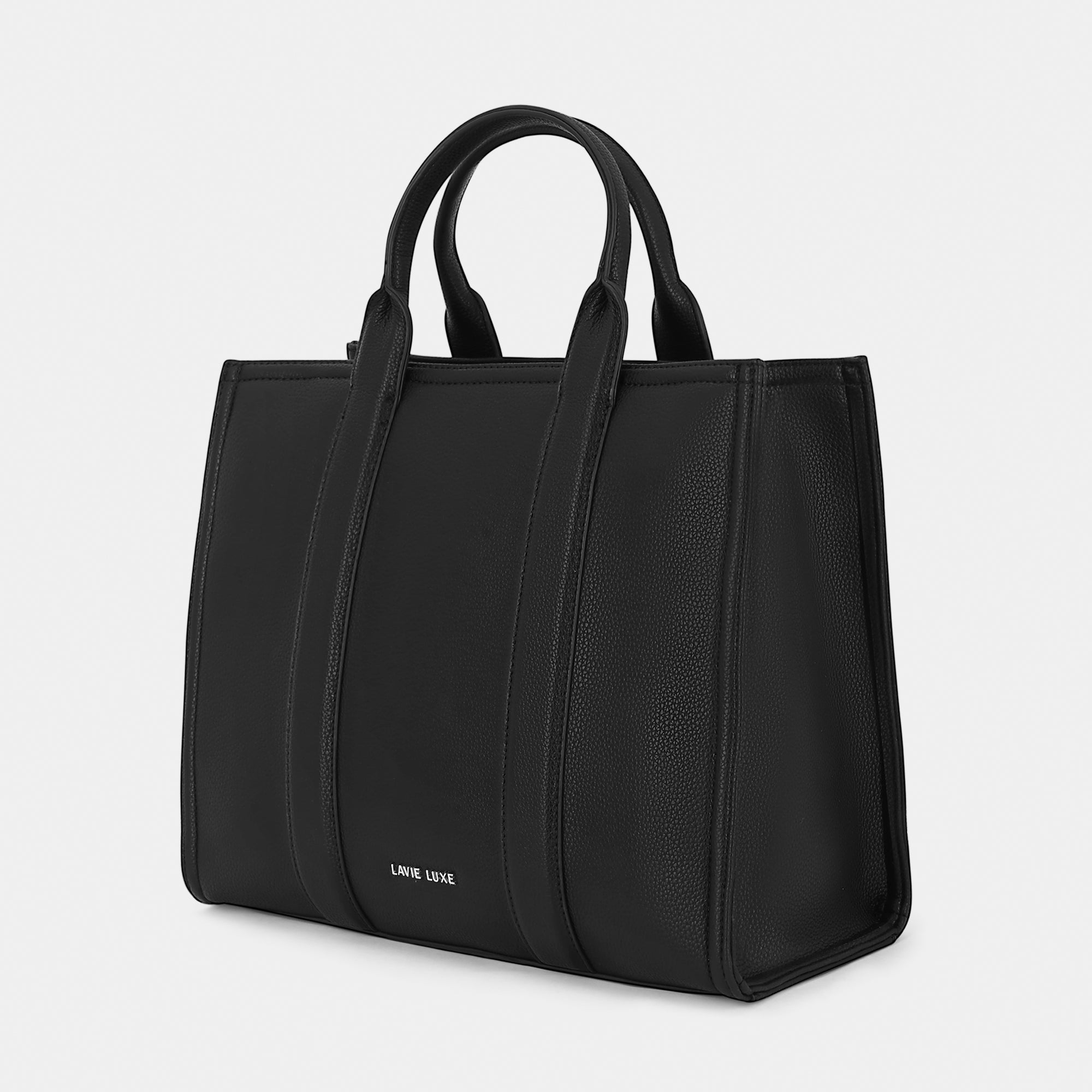 Lavie Luxe Cobs Black Large Women'S Satchel