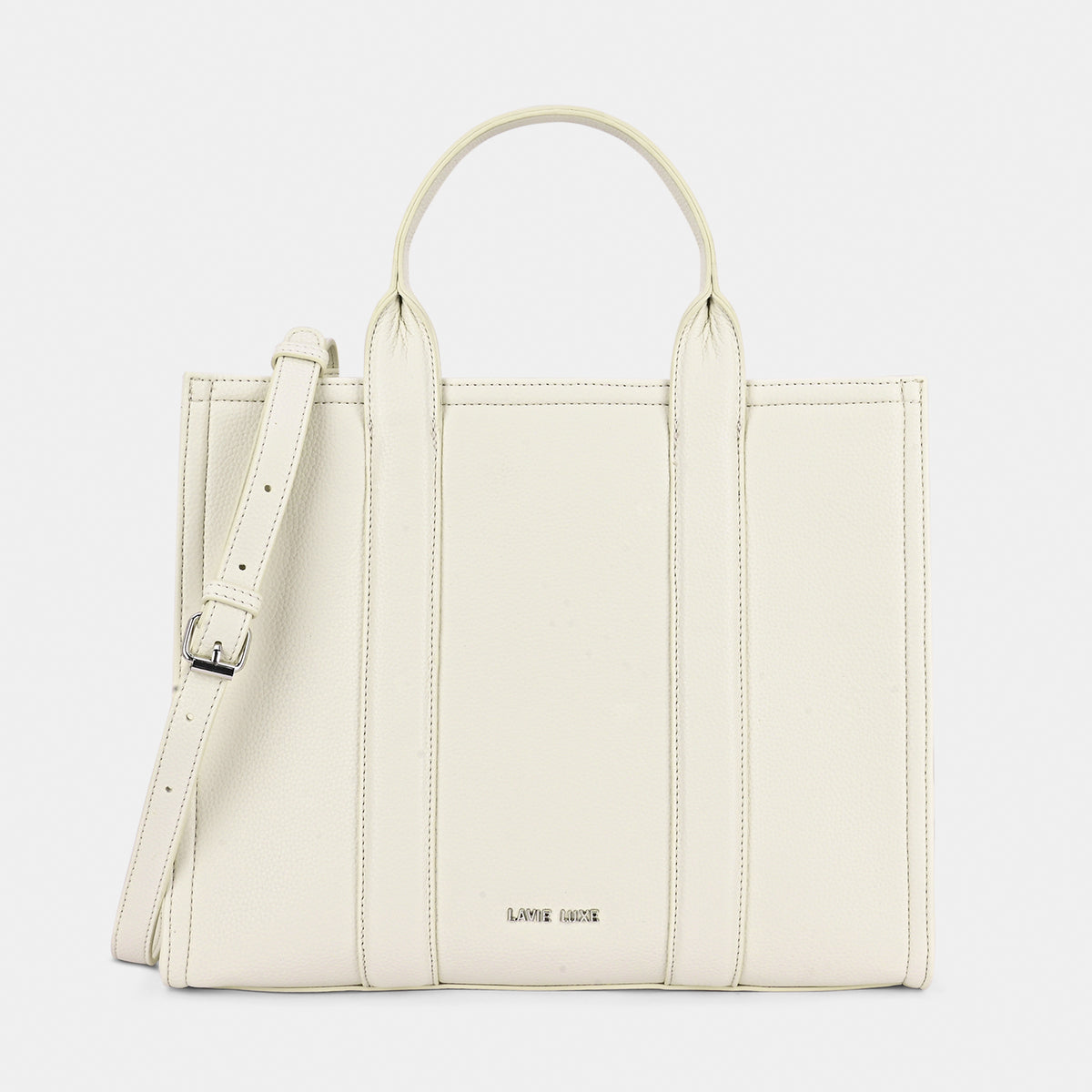 Lavie Luxe Cobs Off White Large Women'S Satchel