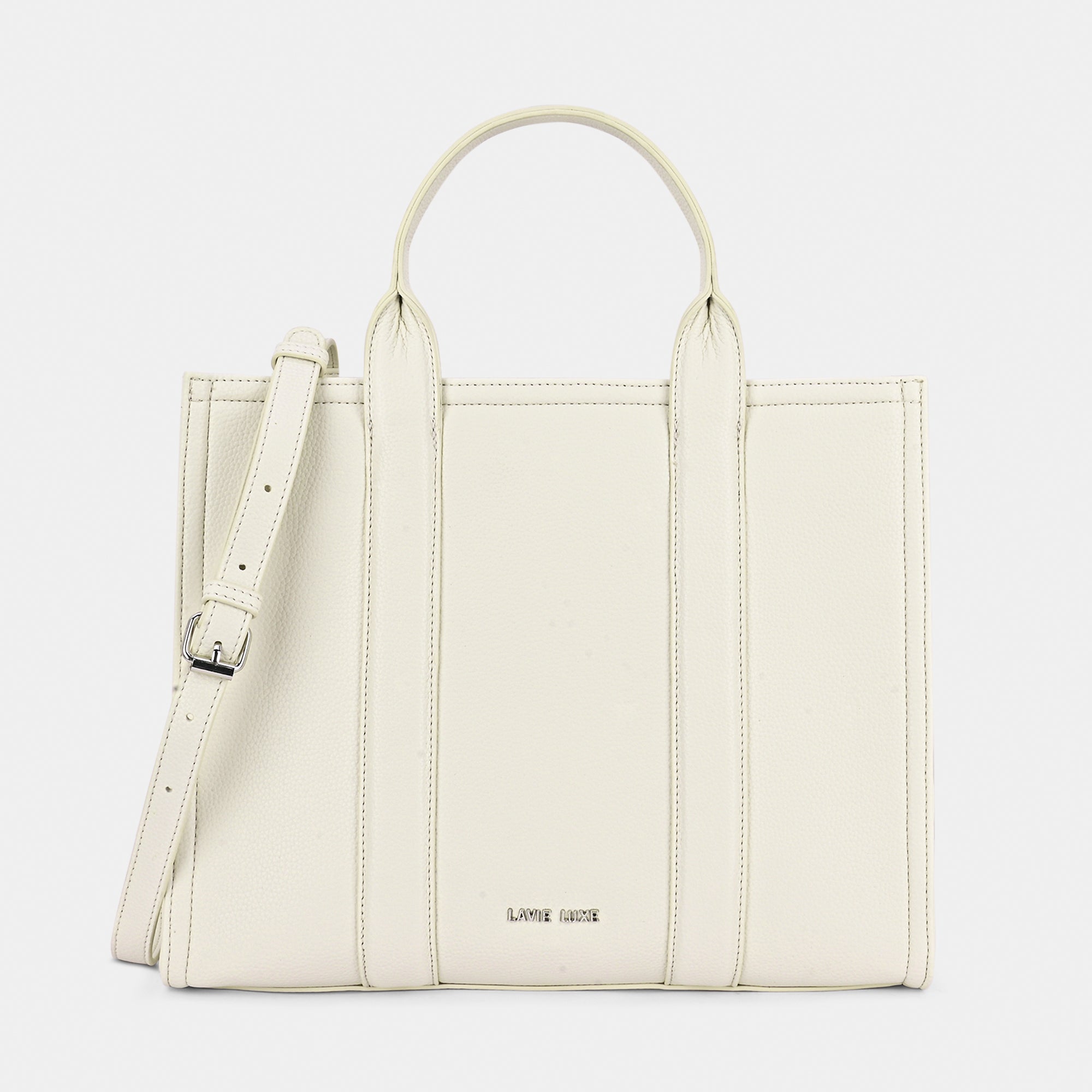 Lavie Luxe Cobs Off White Large Women'S Satchel