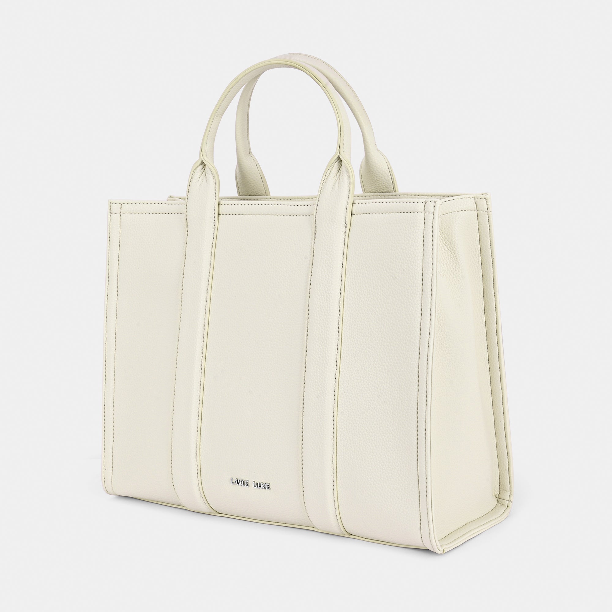 Lavie Luxe Cobs Off White Large Women'S Satchel