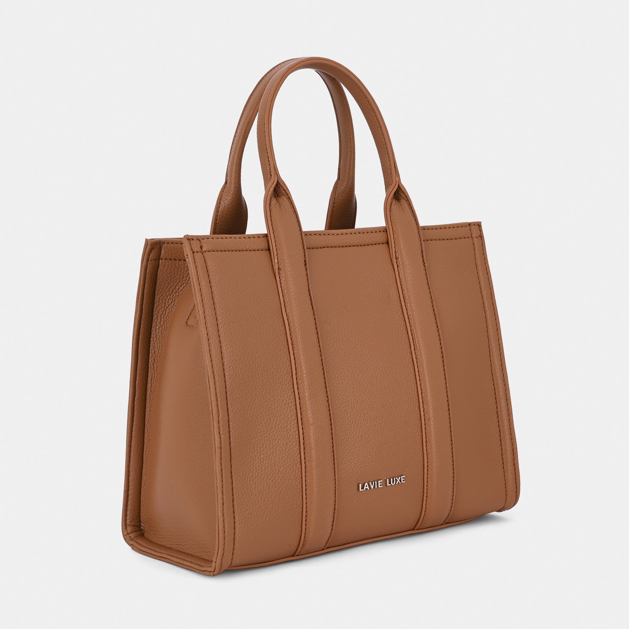 Lavie Luxe Cobs Tan Medium Women's Satchel