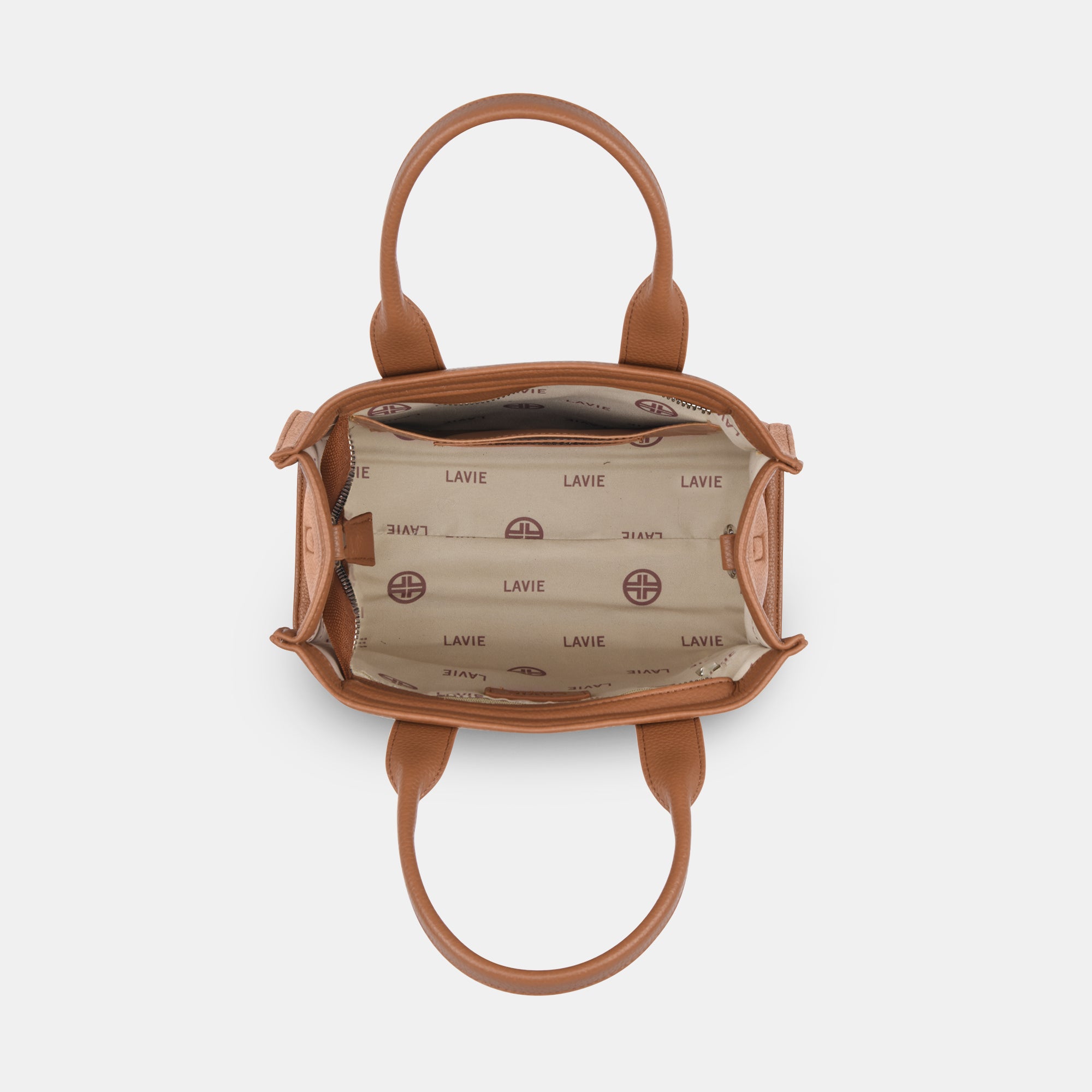 Lavie Luxe Cobs Tan Medium Women's Satchel
