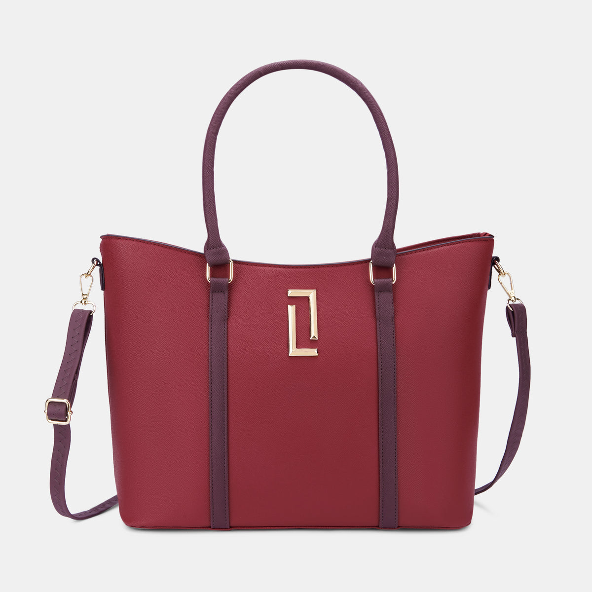 Lavie Luxe Haiden Red Large Women's Tote Handbag