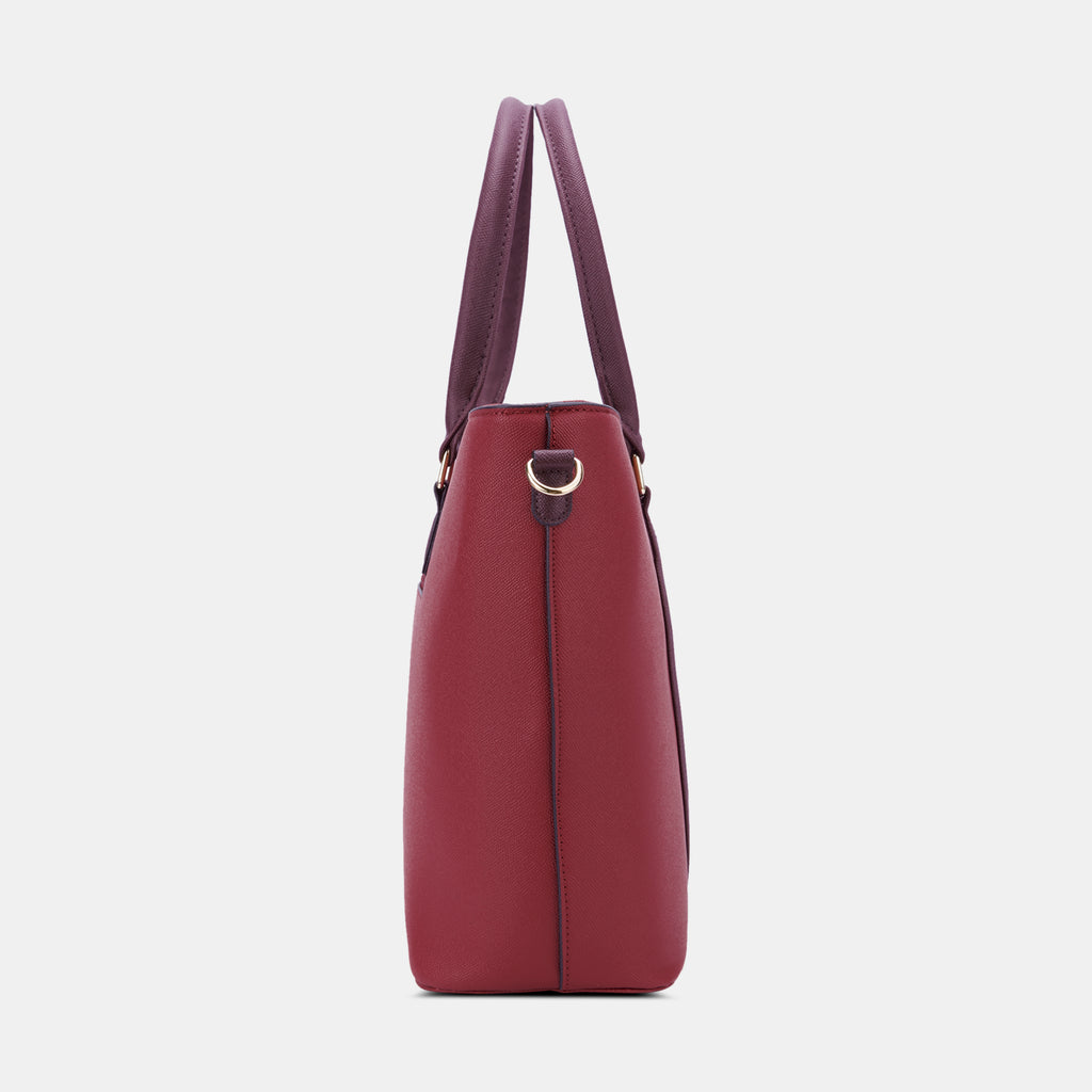 Lavie Luxe Haiden Red Large Women's Tote Handbag