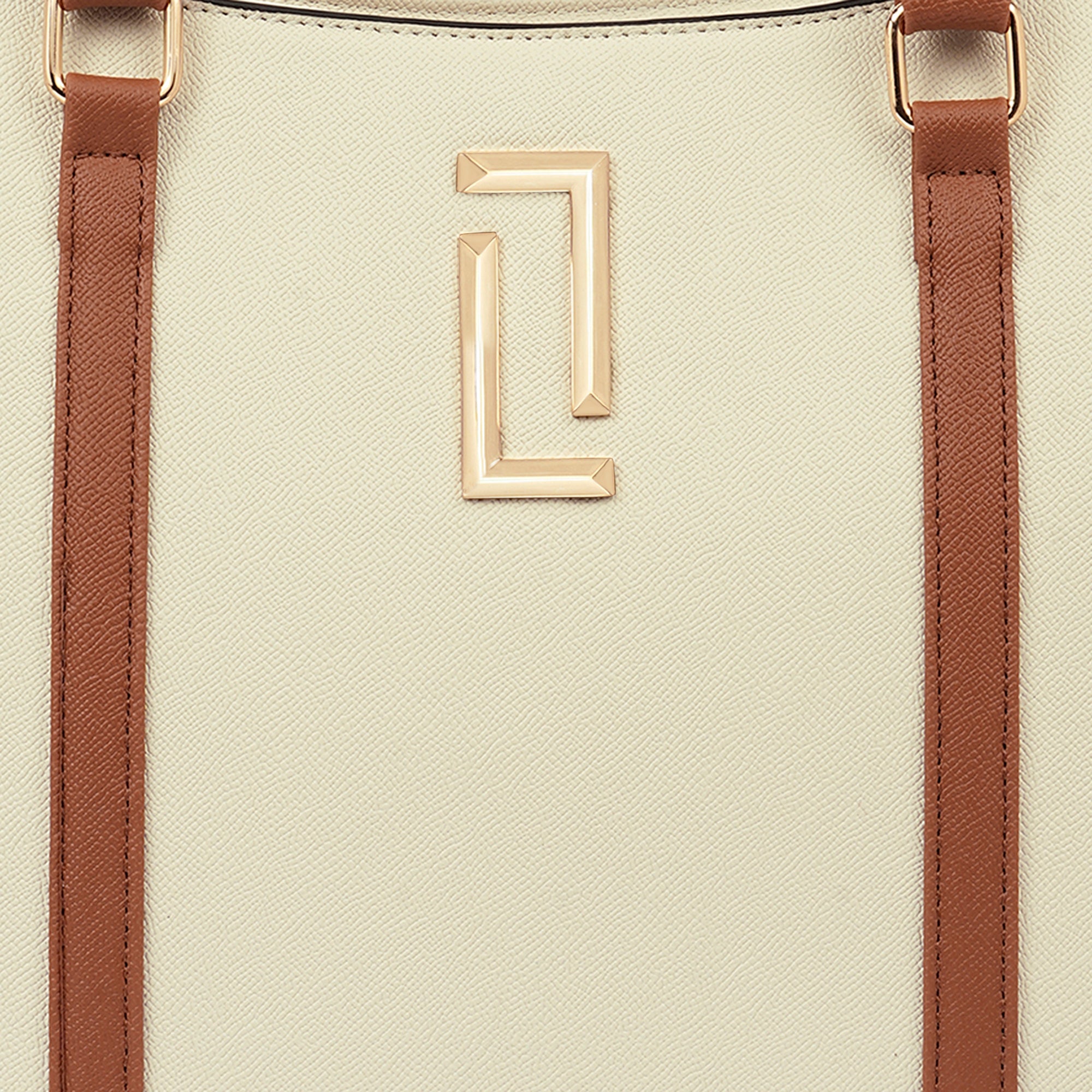 Lavie Luxe Haiden Off White Large Women's Tote Handbag