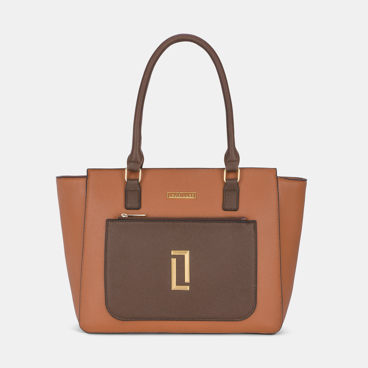 Lavie Luxe Kyle Tan Large Women's Tote Handbag