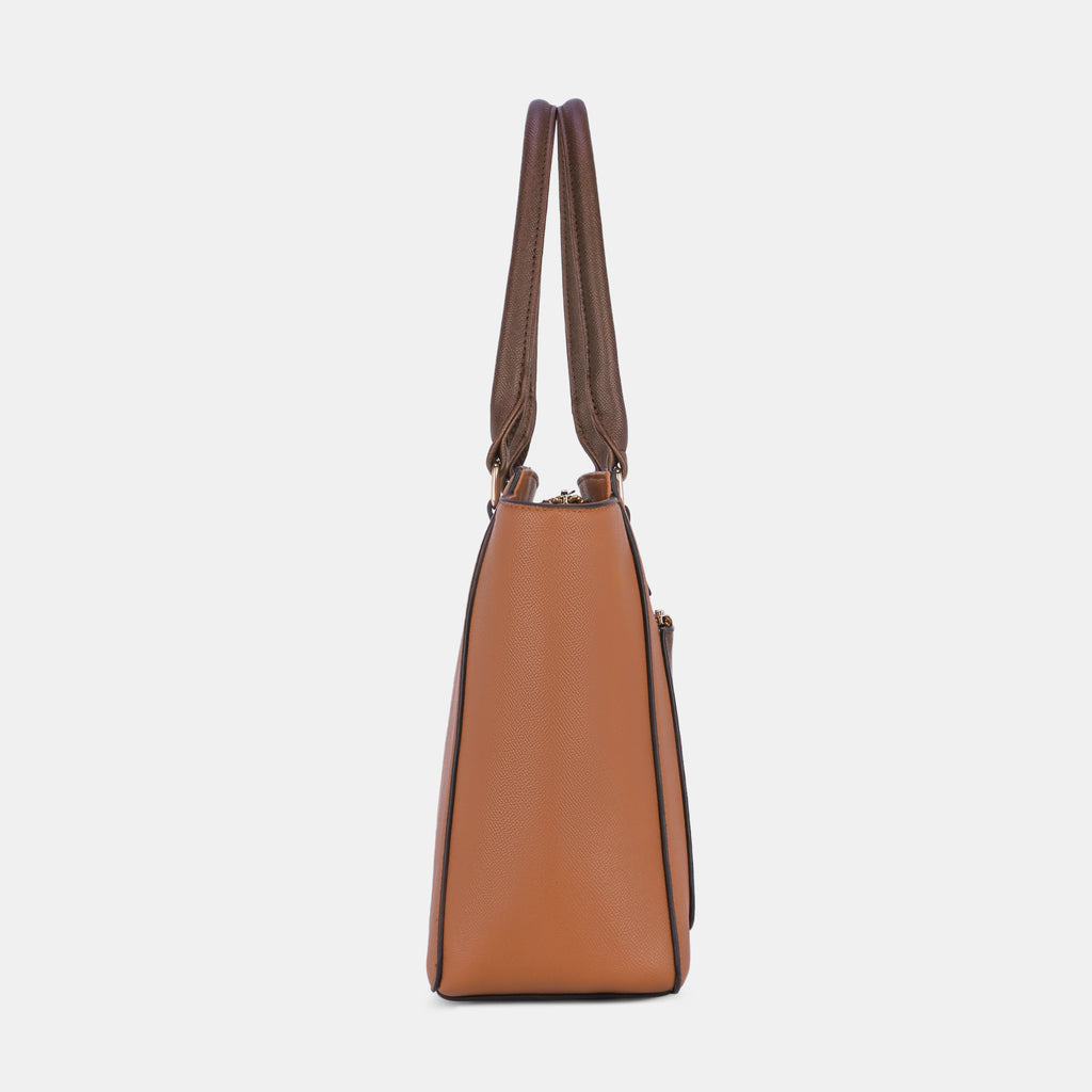Lavie Luxe Kyle Tan Large Women's Tote Handbag