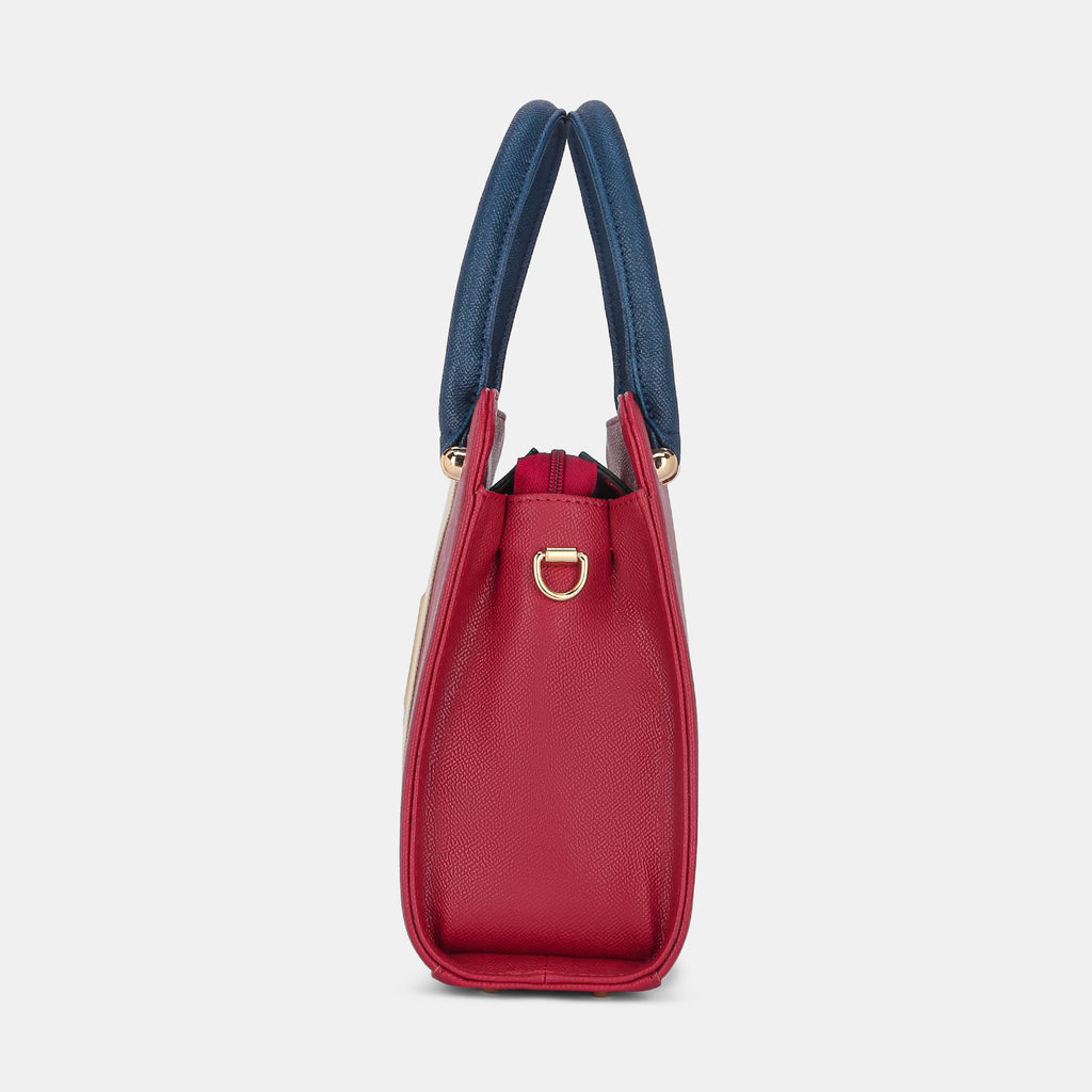Lavie Luxe Ashwa Red Small Women's Satchel Handbag