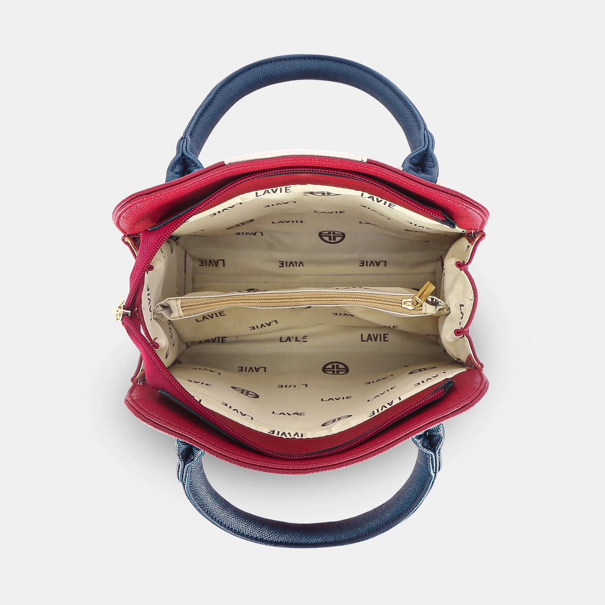 Lavie Luxe Ashwa Red Small Women's Satchel Handbag