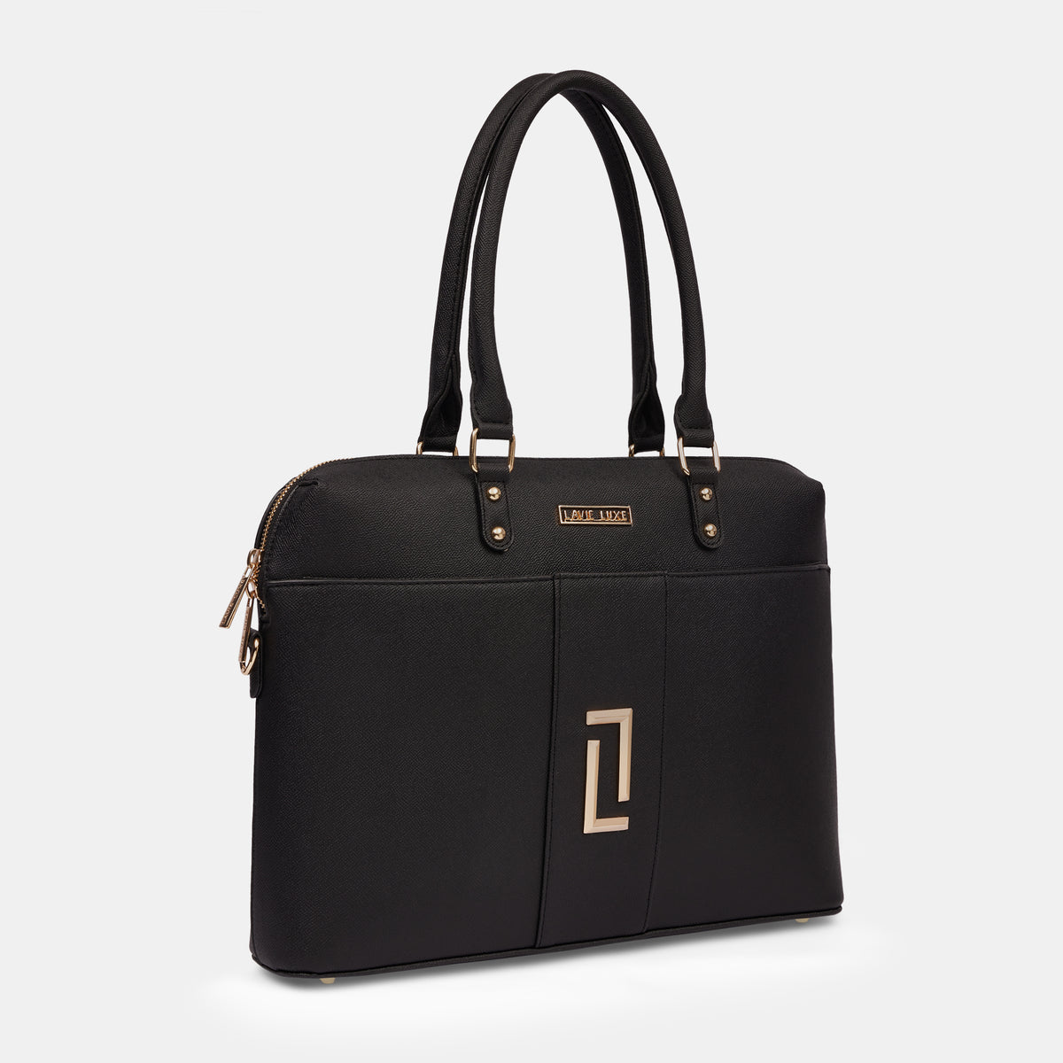 Lavie Luxe Welsy 1 Compartment Black Large Women's Laptop Handbag