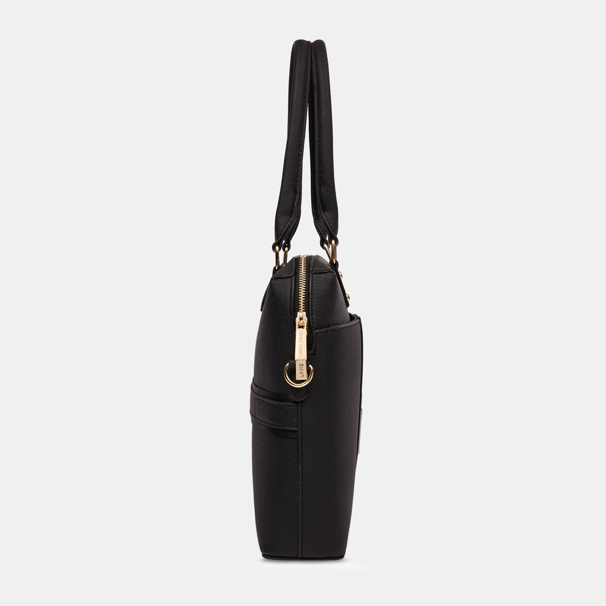 Lavie Luxe Welsy 1 Compartment Black Large Women's Laptop Handbag