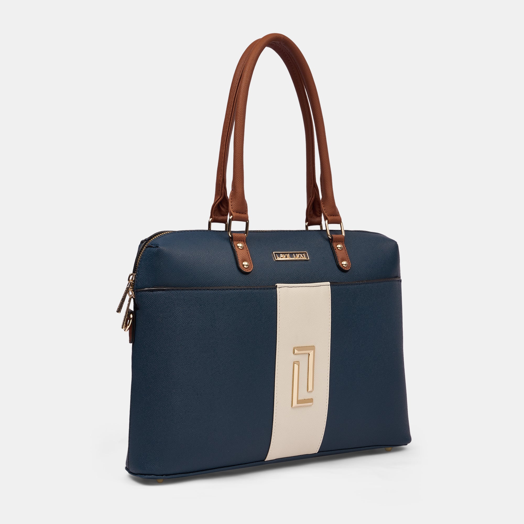 Lavie Luxe Welsy 1 Compartment Navy Large Women's Laptop Handbag