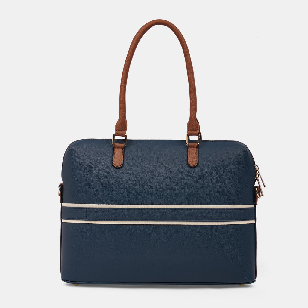 Lavie Luxe Welsy 1 Compartment Navy Large Women's Laptop Handbag